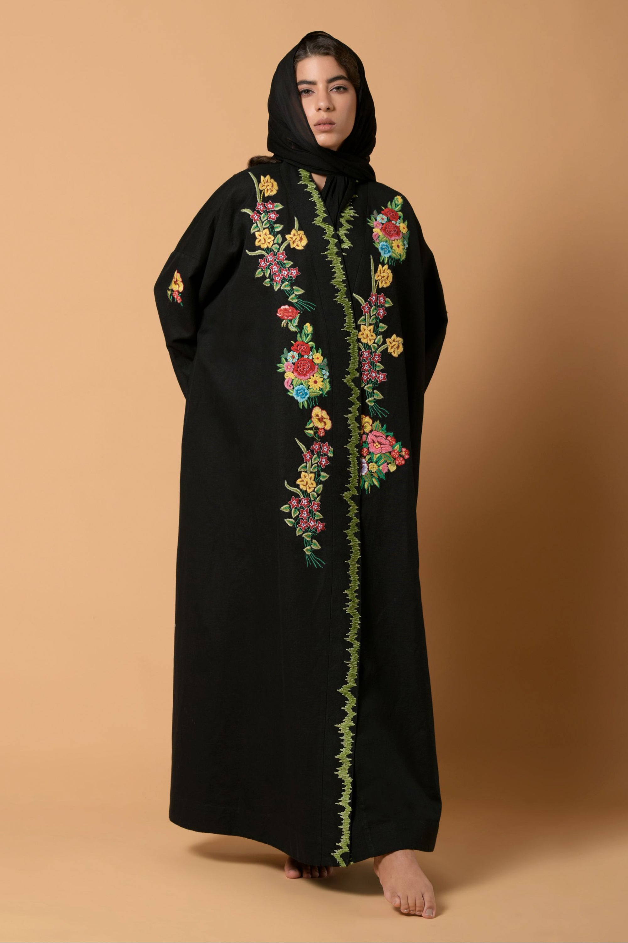 Sabira Midnight Bloom Abaya