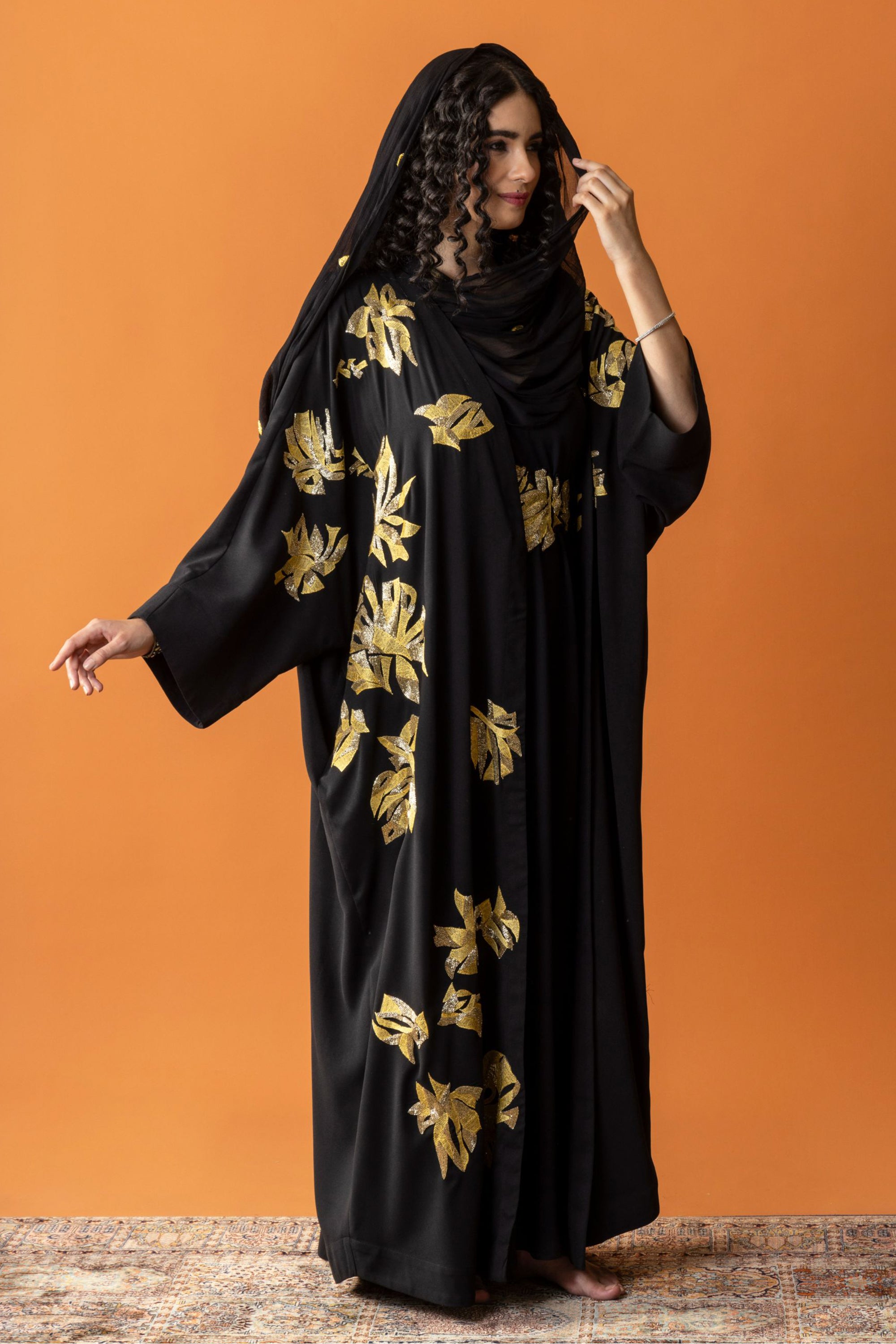 Lana Embroidered Abaya with Embellishment
