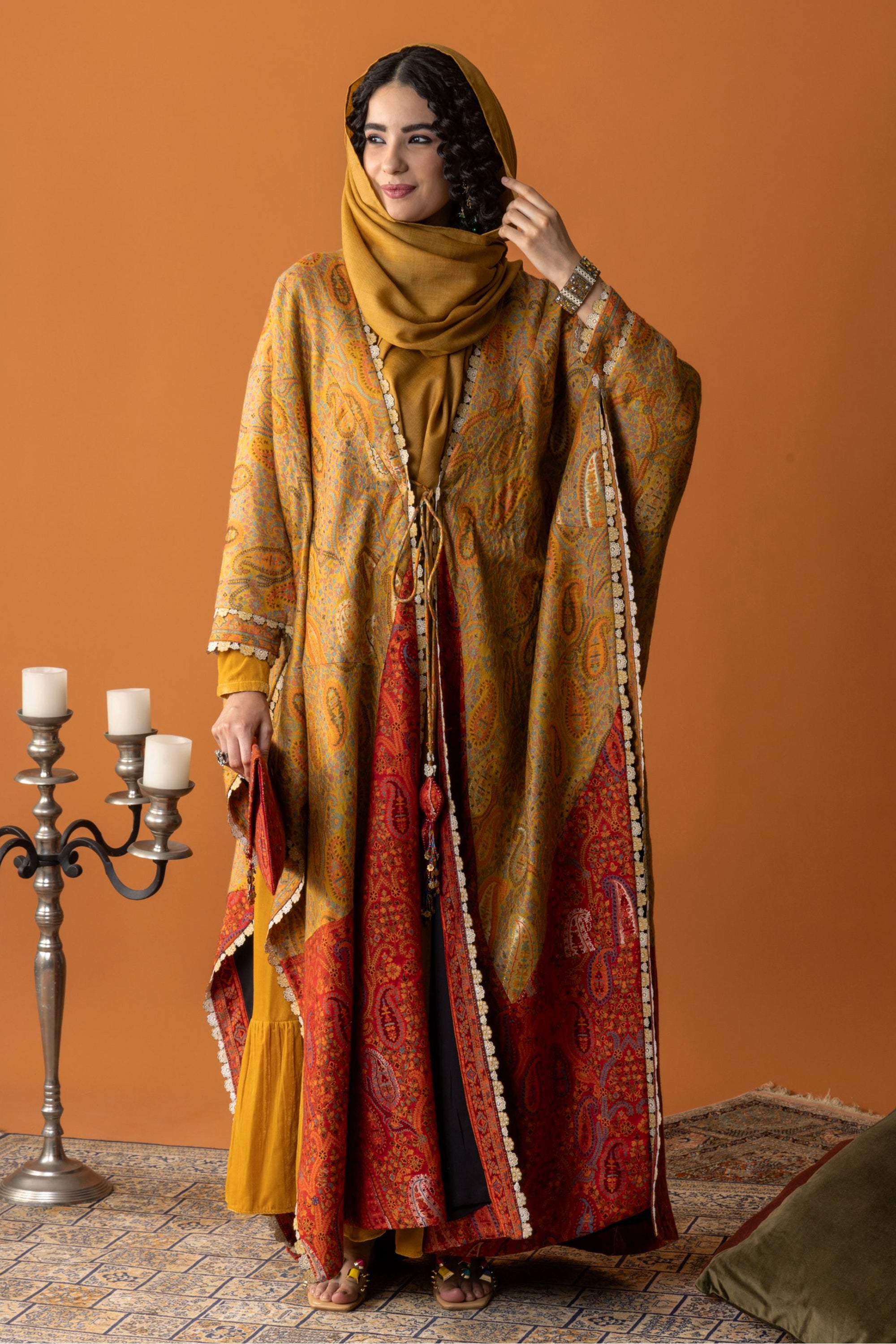 Dalia Embroidered Cape