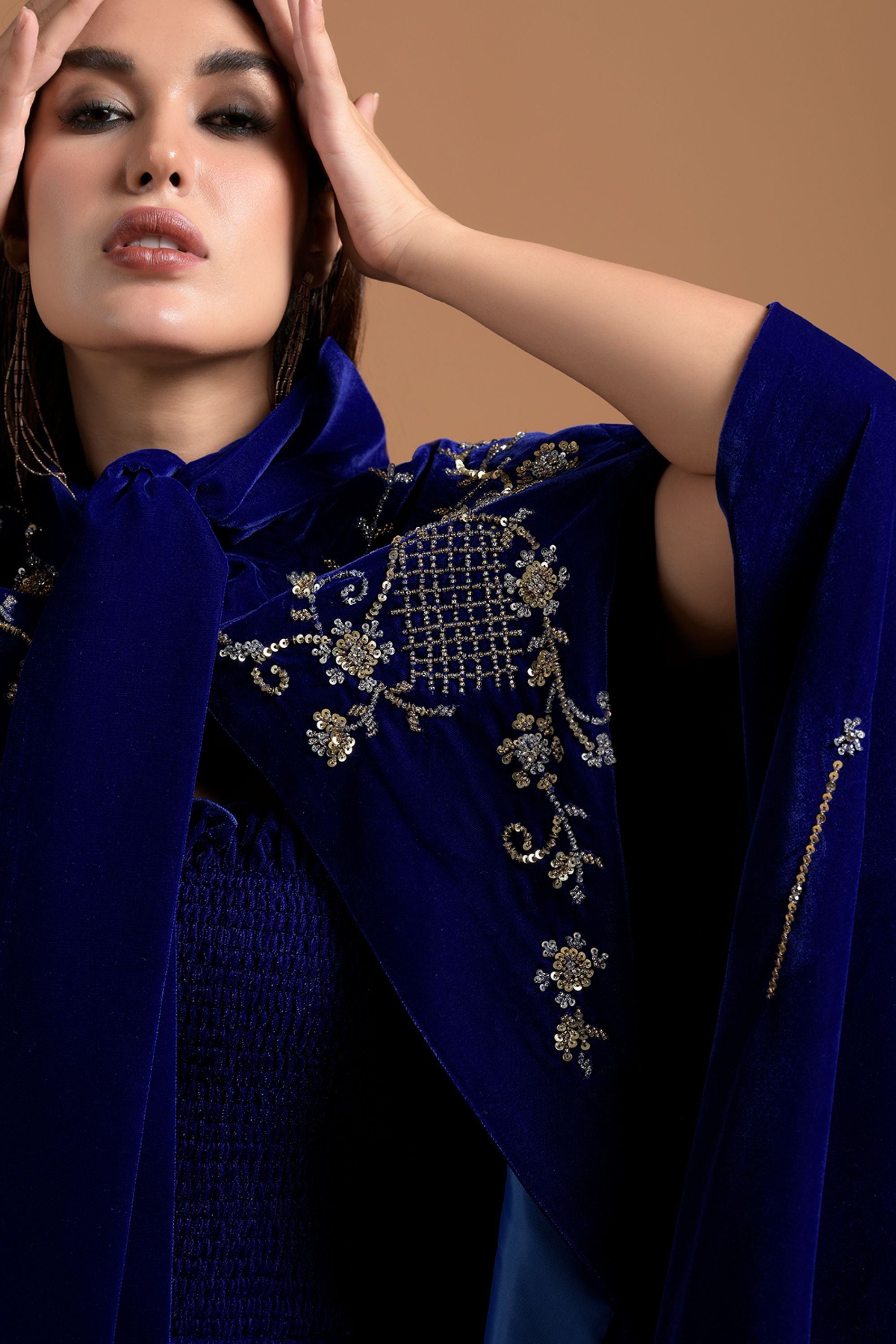 Kohinoor Embellished Cape