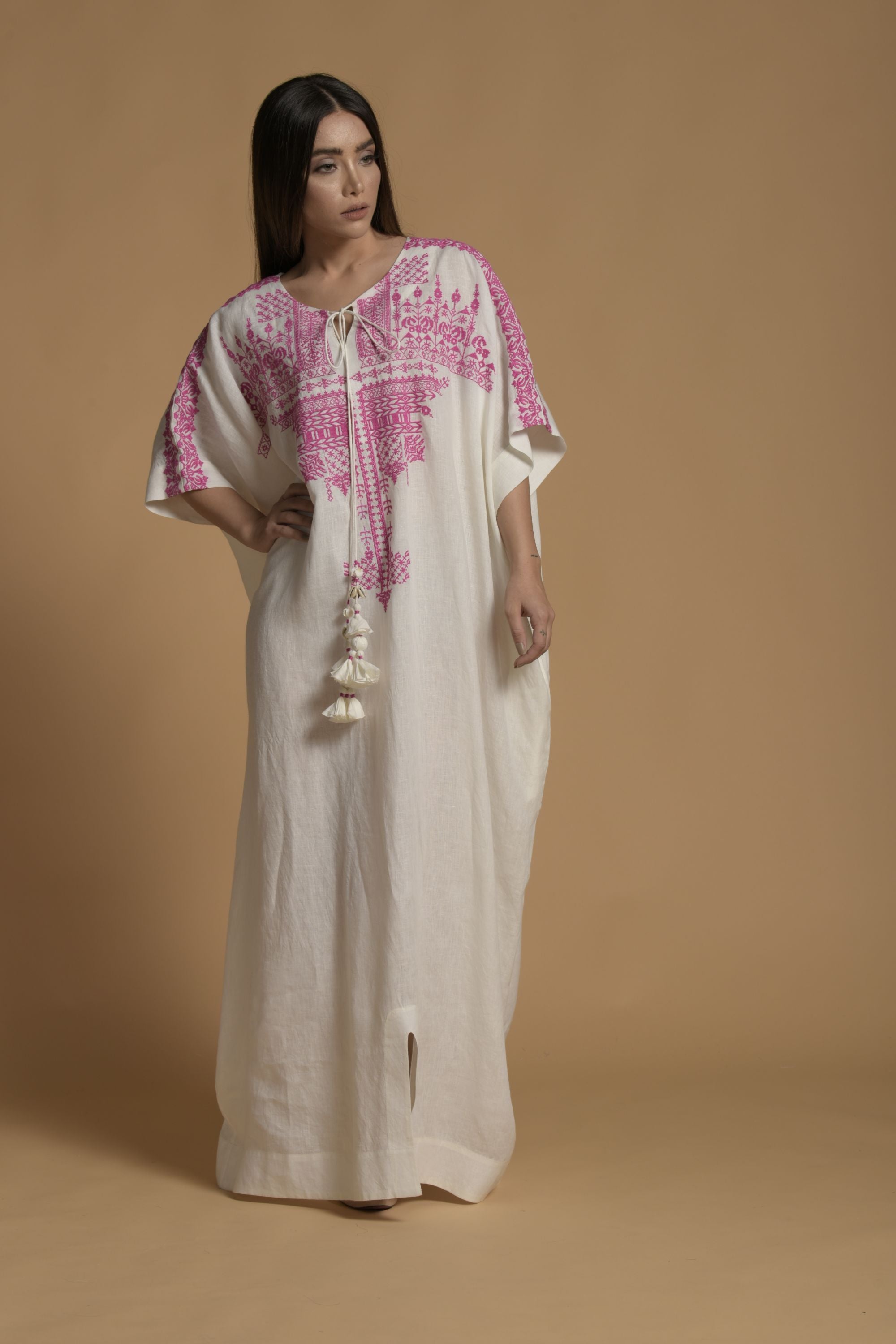 Nisha Embroidered Long Jalabiya