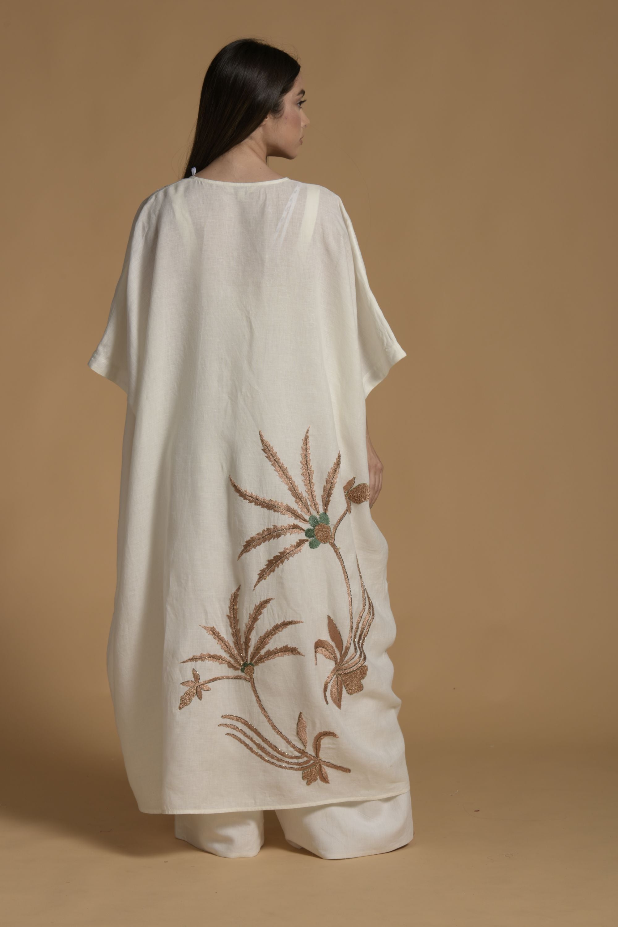 Shumaila Embellished & Embroidered Cape with Inner Jumpsuit