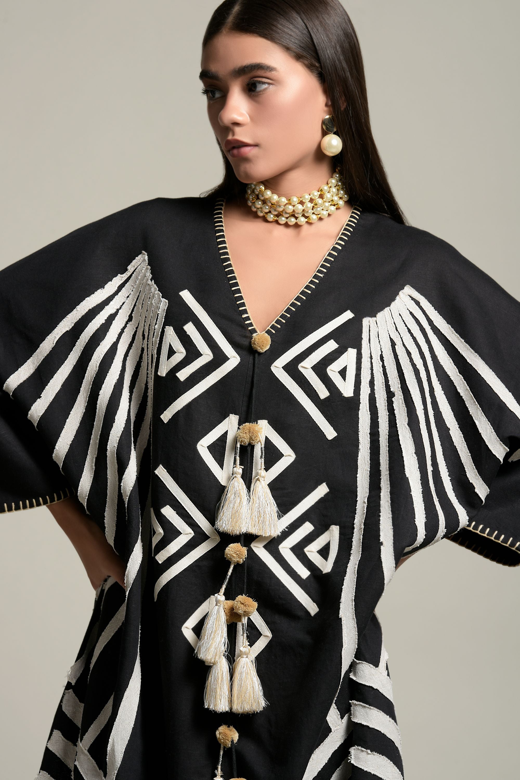 Nyla Jalabiya with Tassels