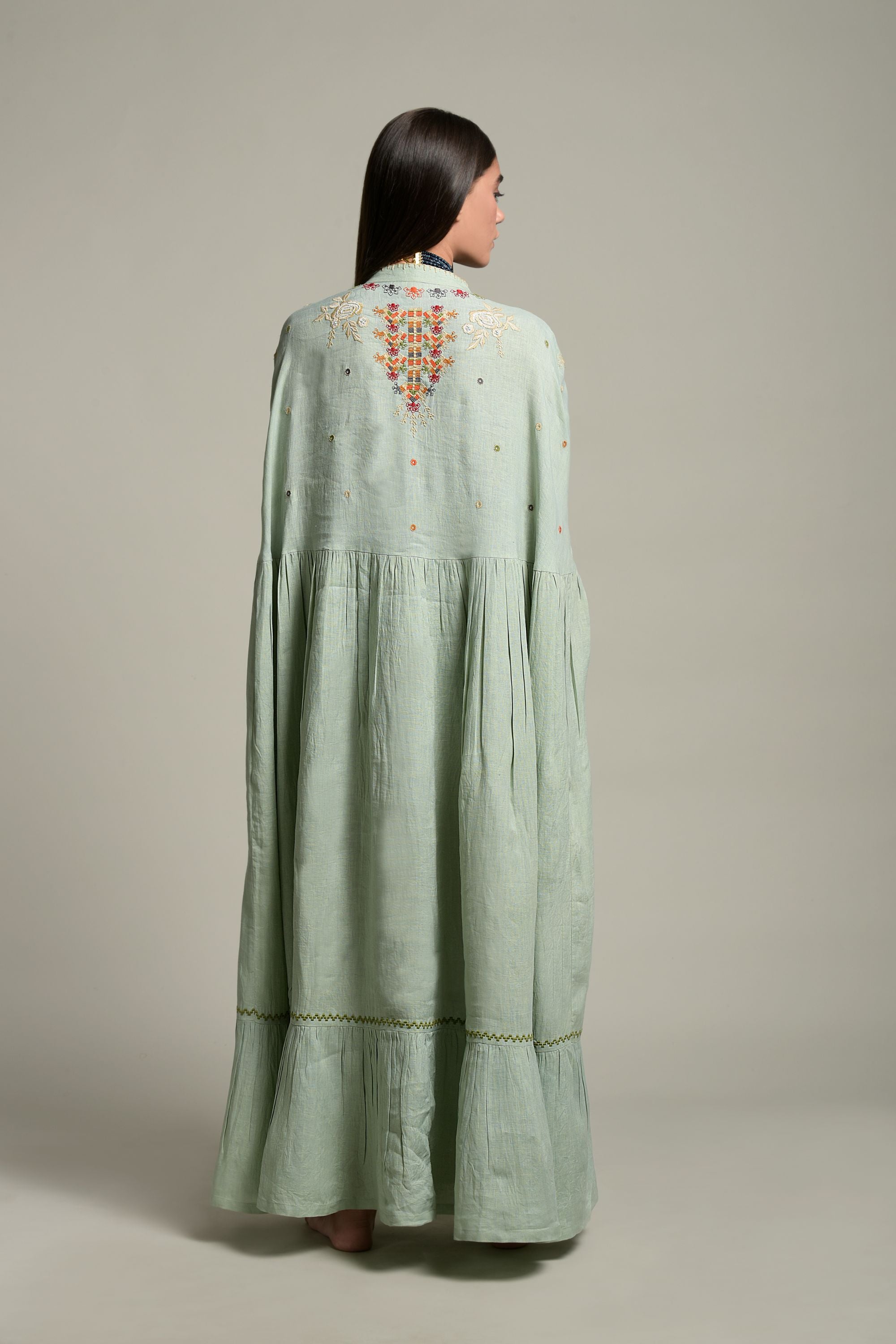 Rukhsar Embellished & Embroidered Jalabiya Cape