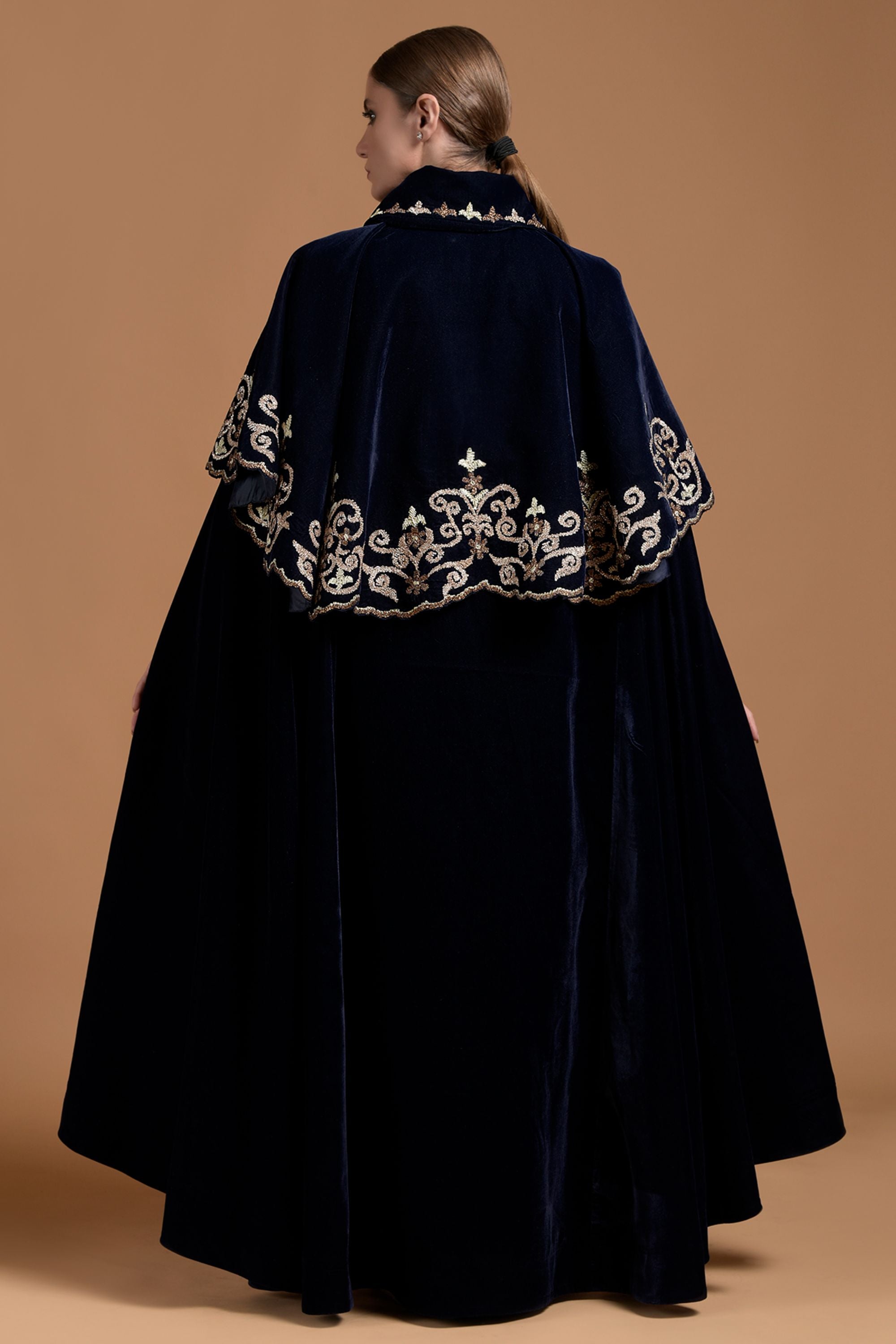 Akila Embroidered Cape