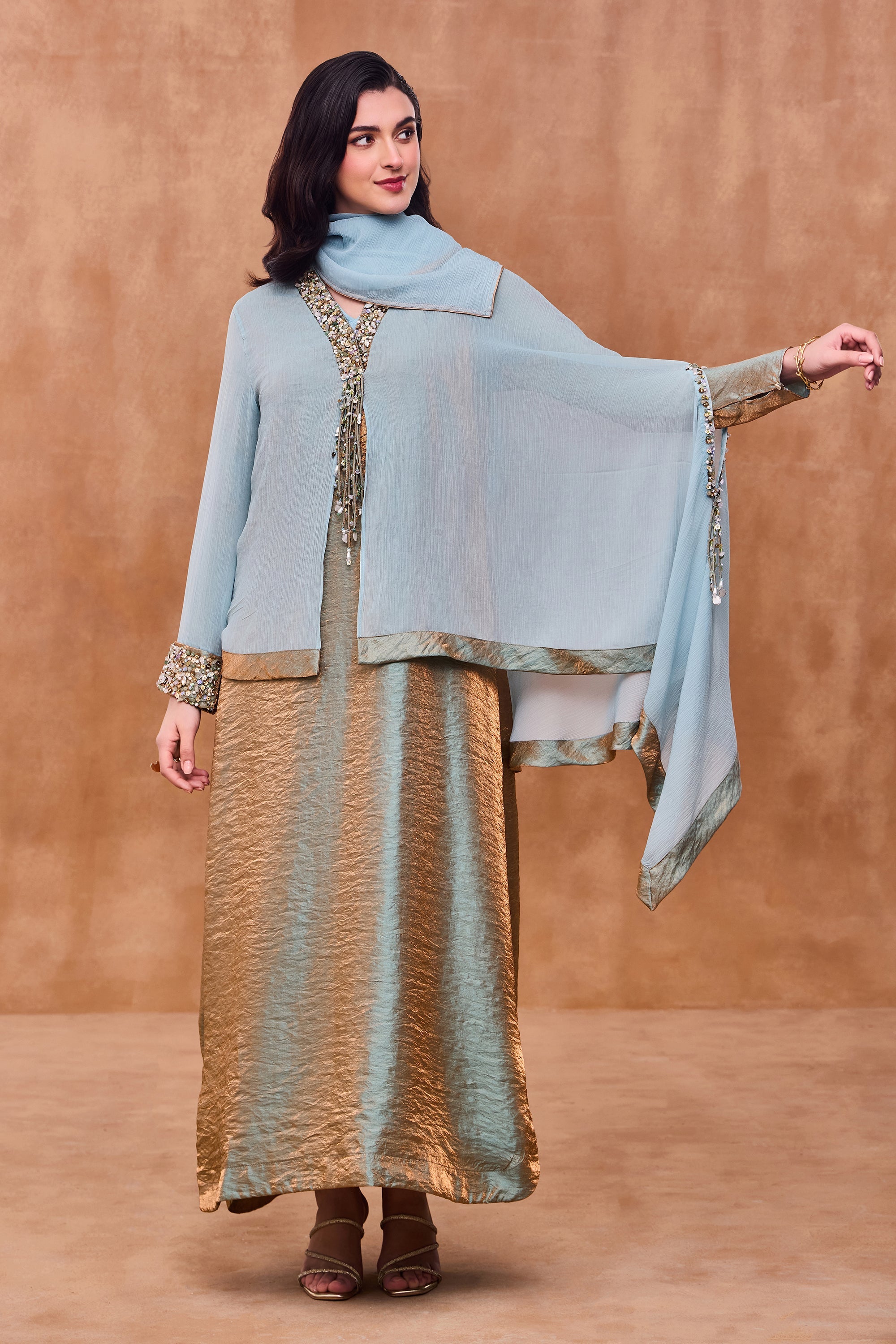 Zarmina Embellished Jalabiya