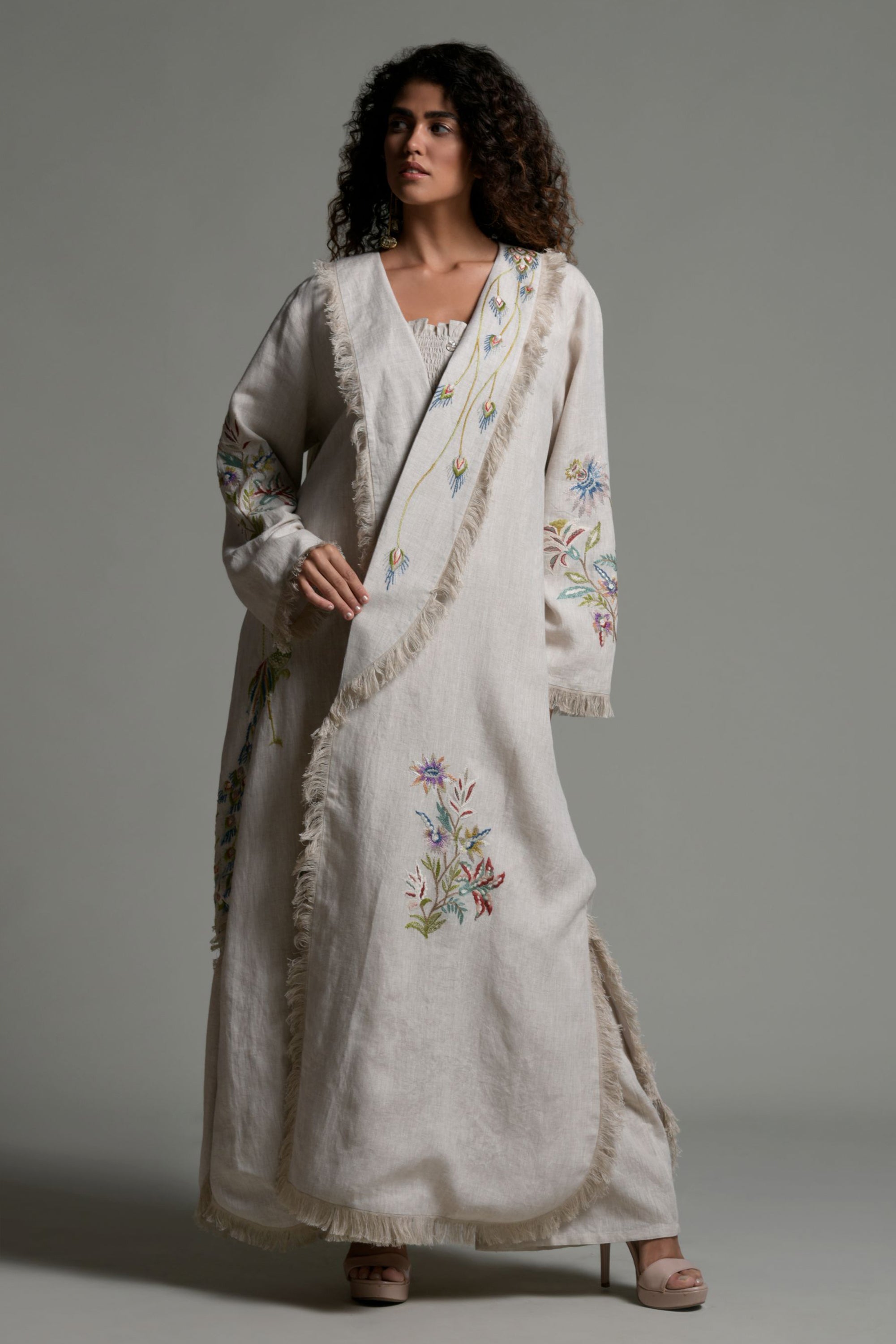 Fariba Embroidered Abaya