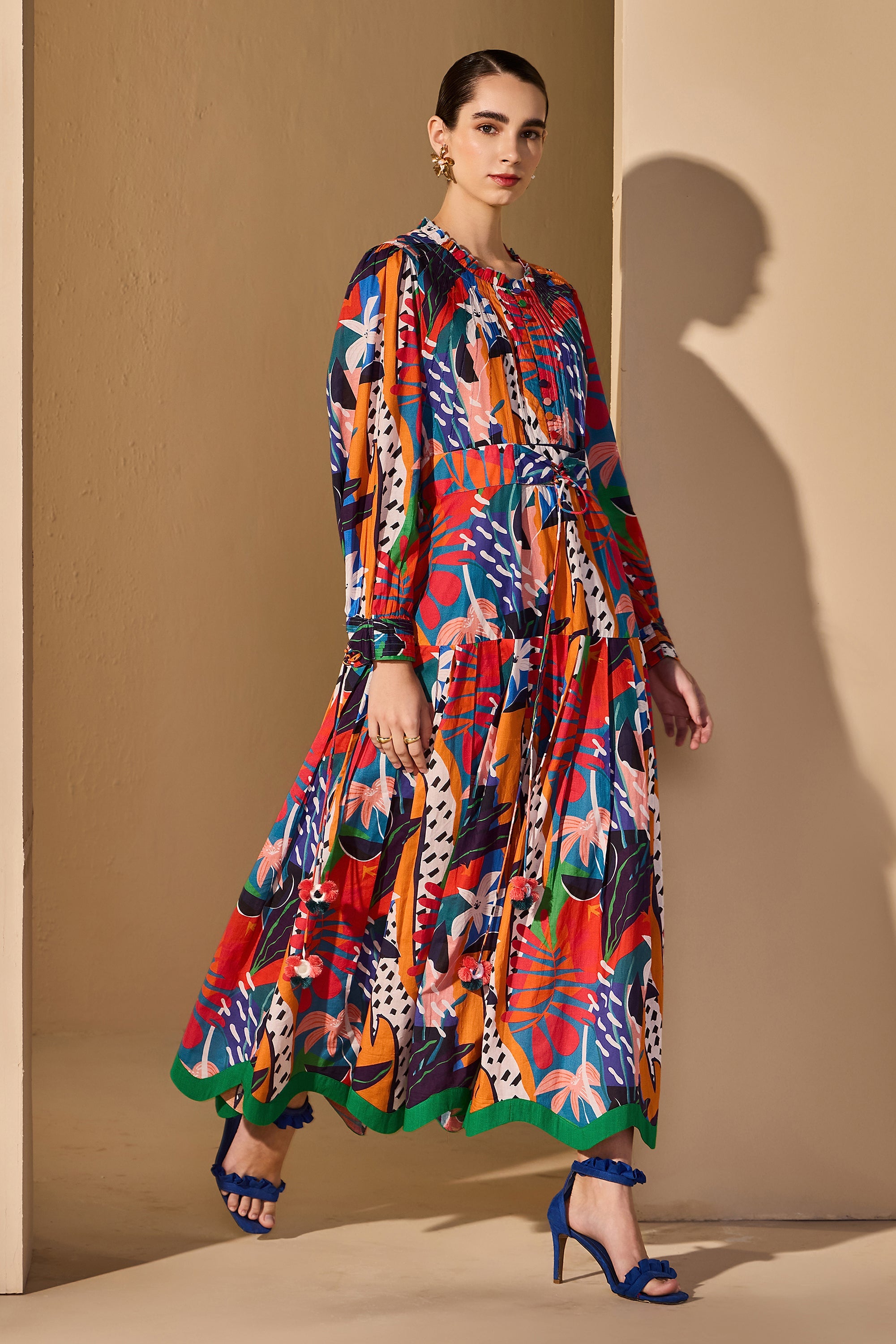 Zarinae Cotton Printed Jalabiya