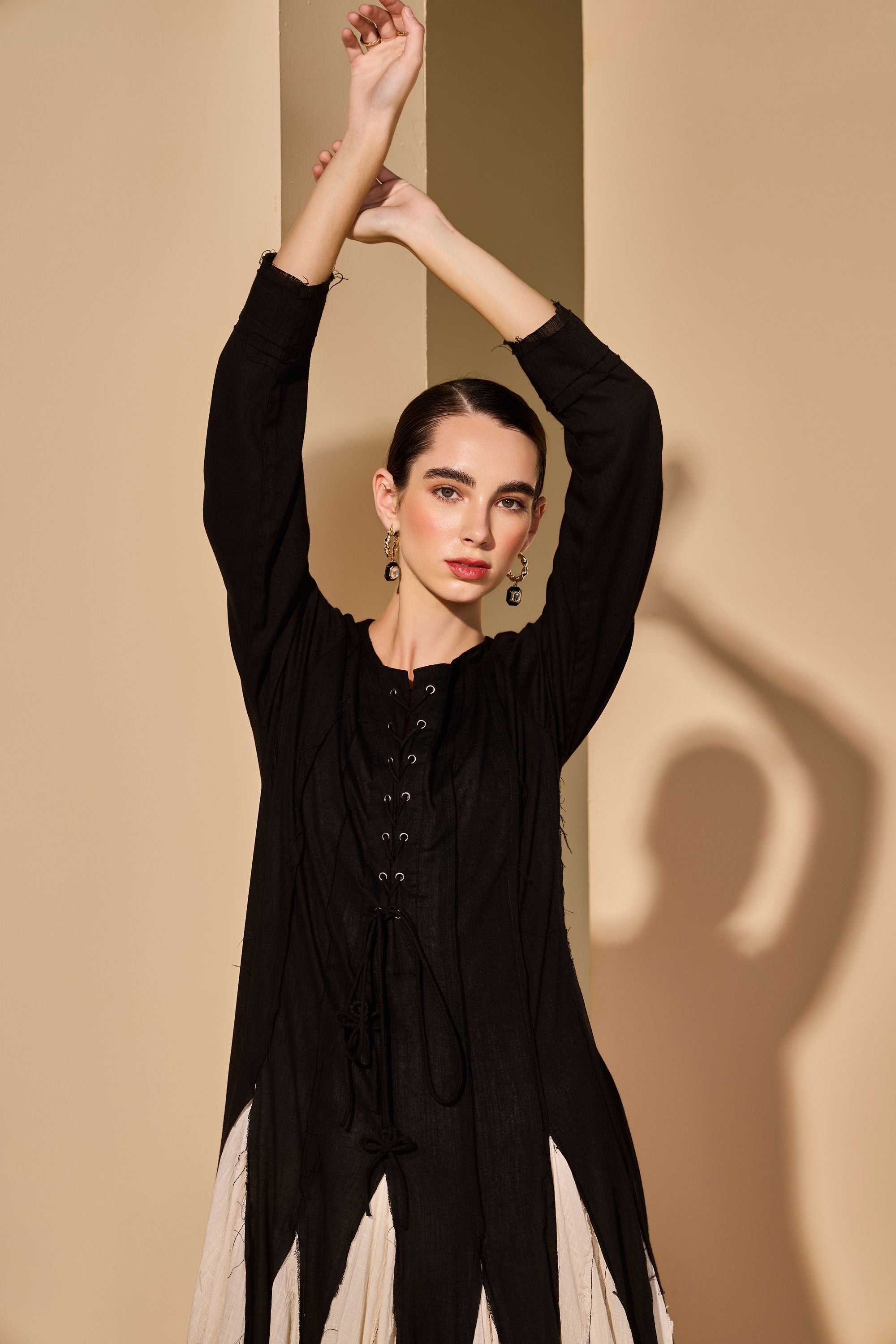 Saliha Cotton Slub Jalabiya