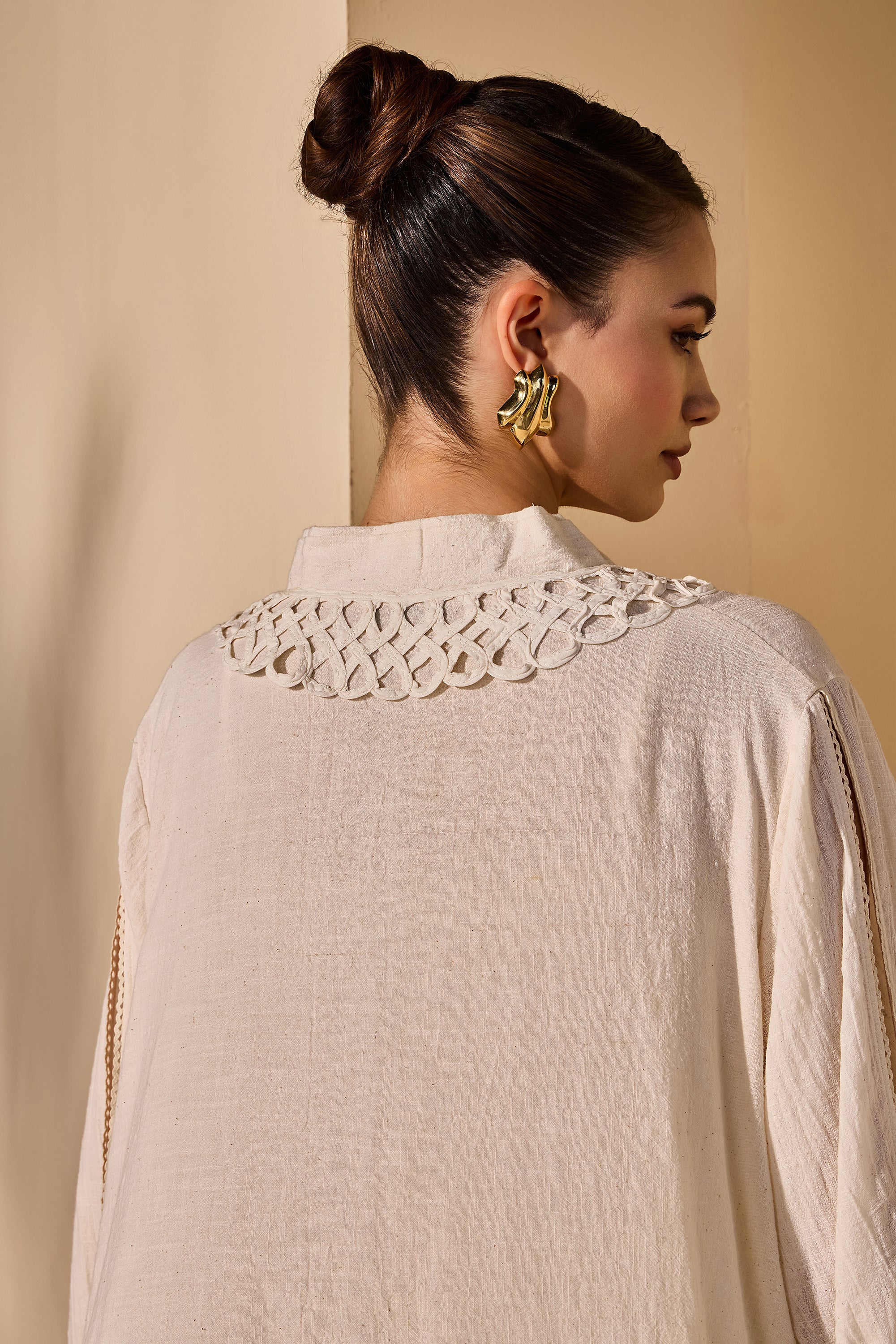 Mehzara Cotton Slub Jalabiya