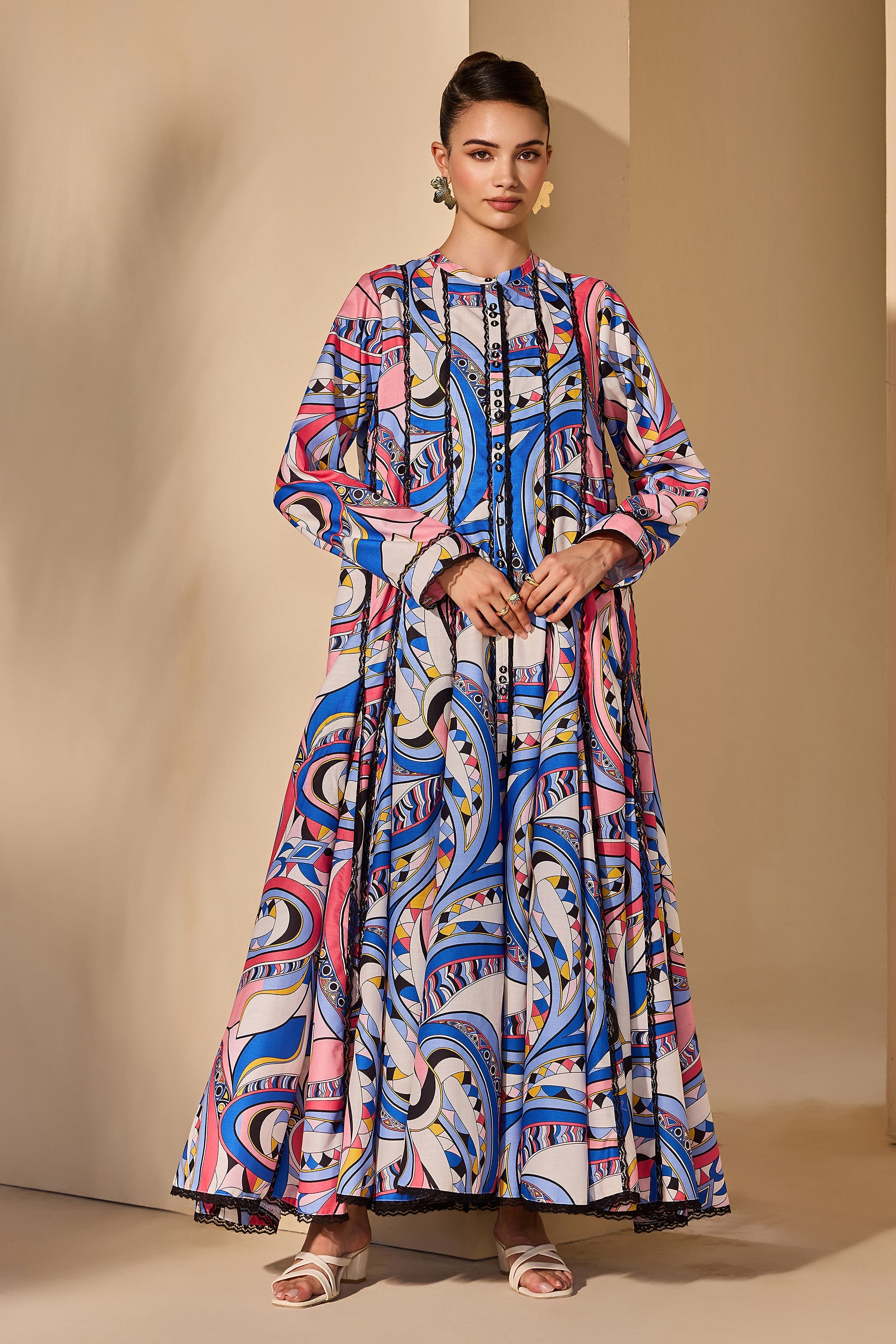 Zareeva Cotton Printed Jalabiya