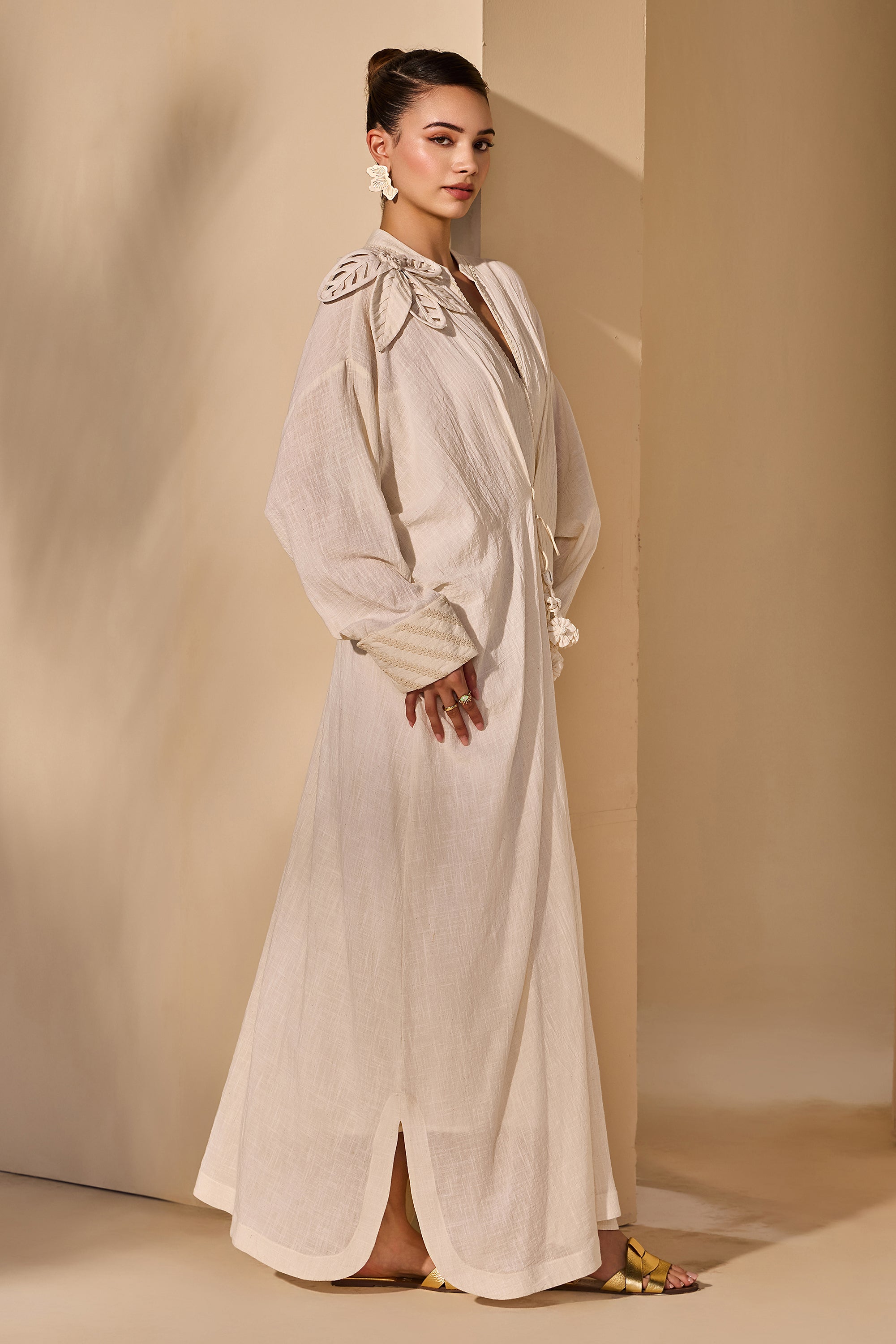 Javeria Cotton Slub Jalabiya