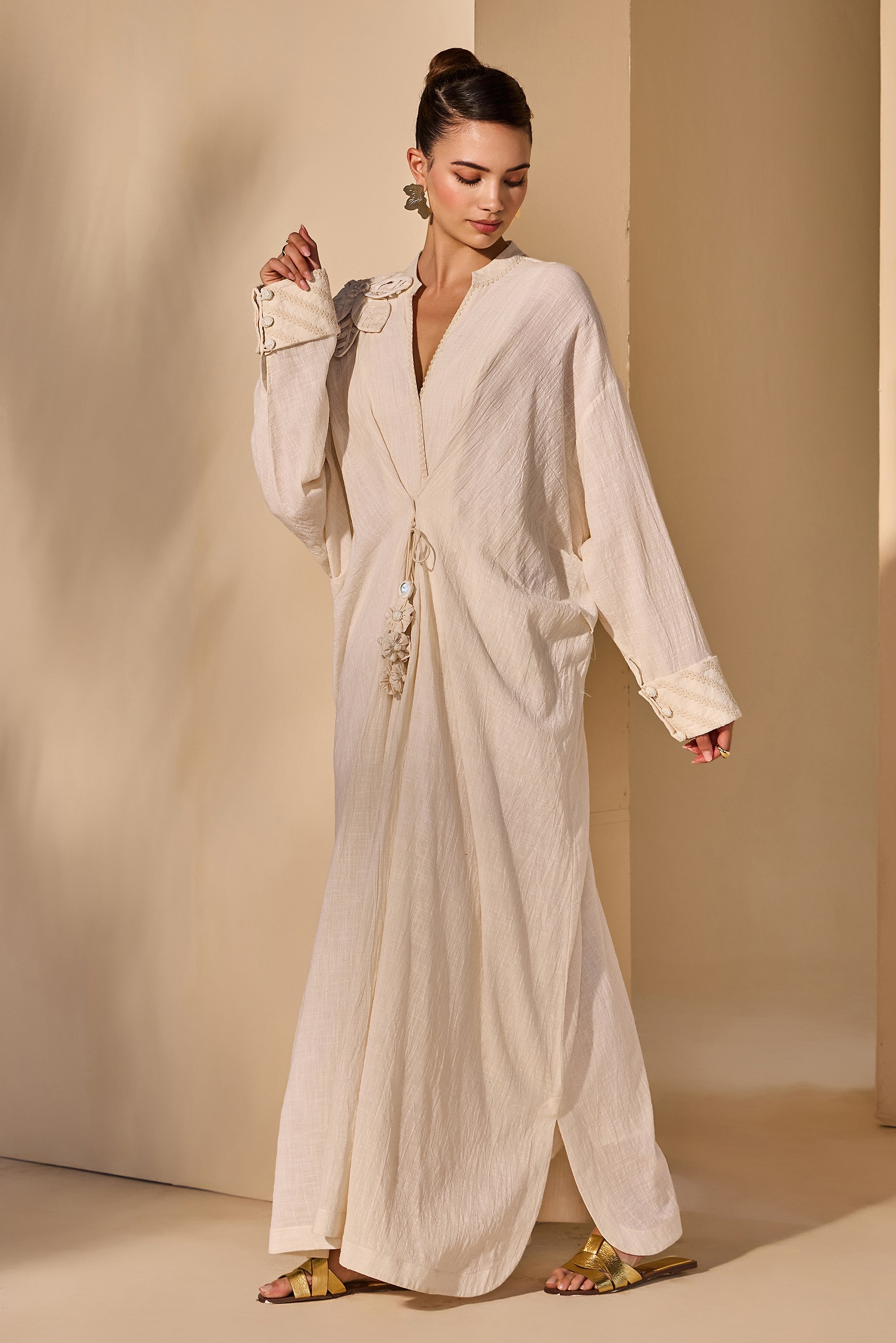 Javeria Cotton Slub Jalabiya