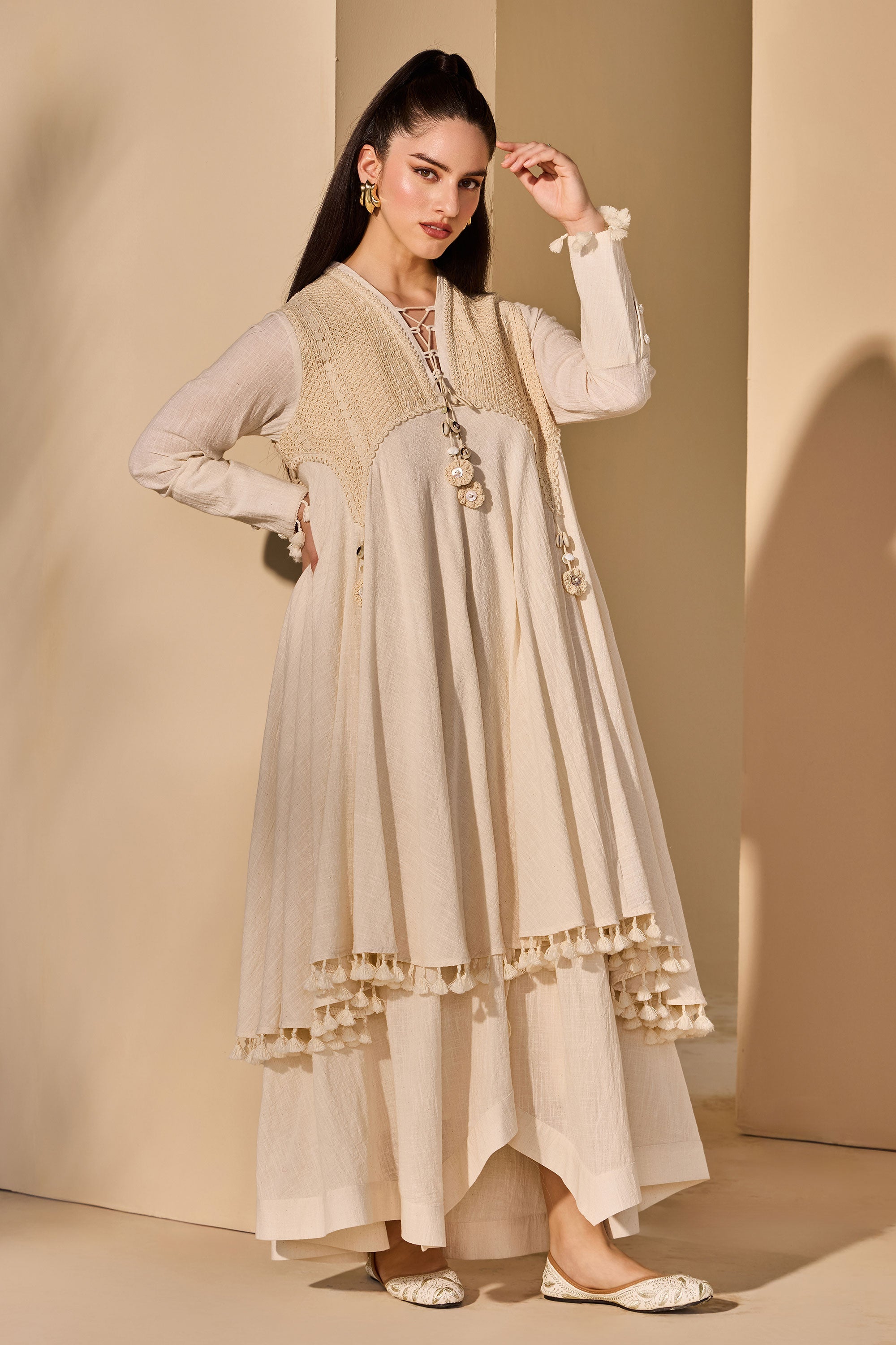 Liyara Cotton Slub Jalabiya