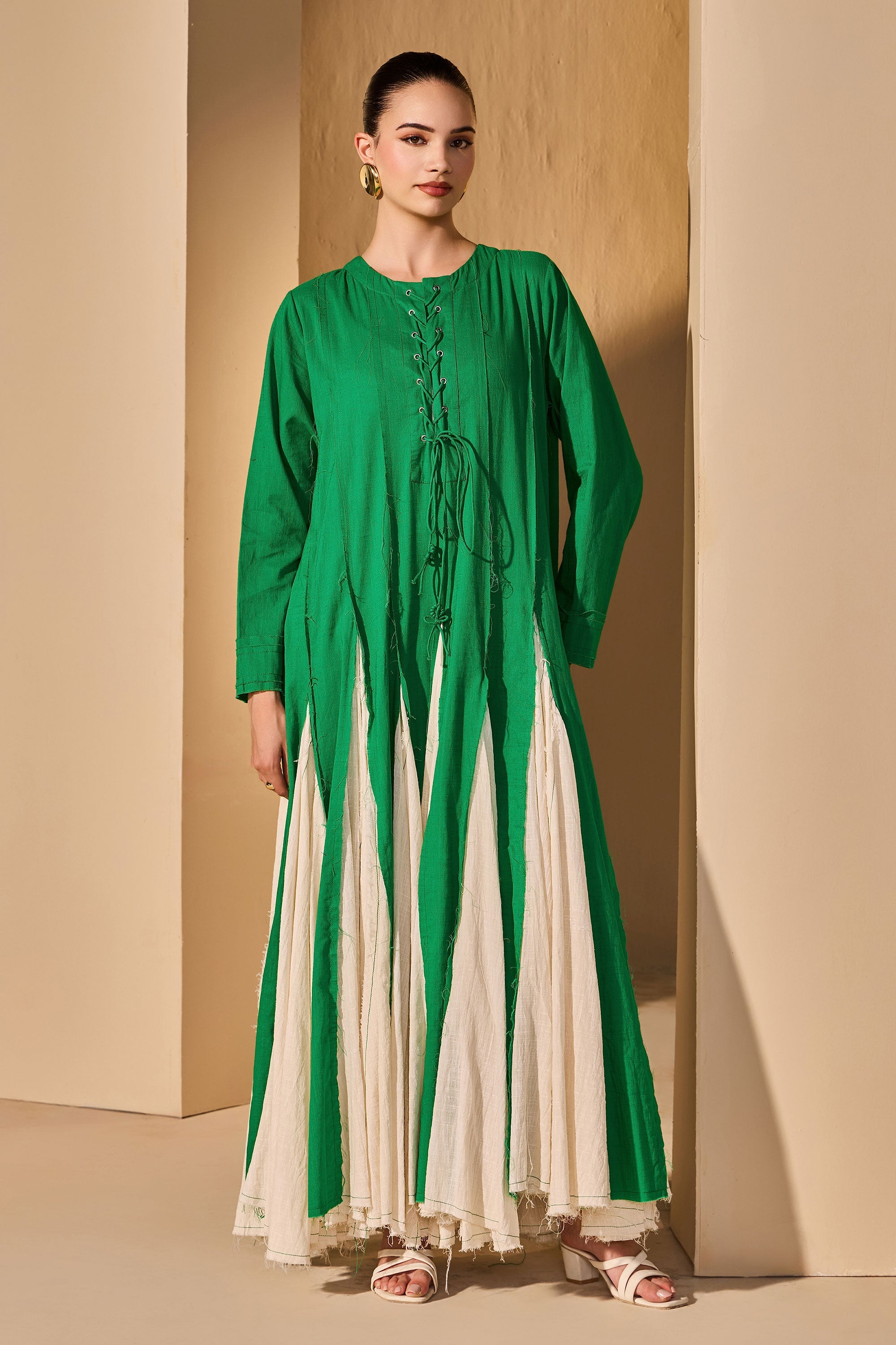 Raheela Cotton Slub Jalabiya
