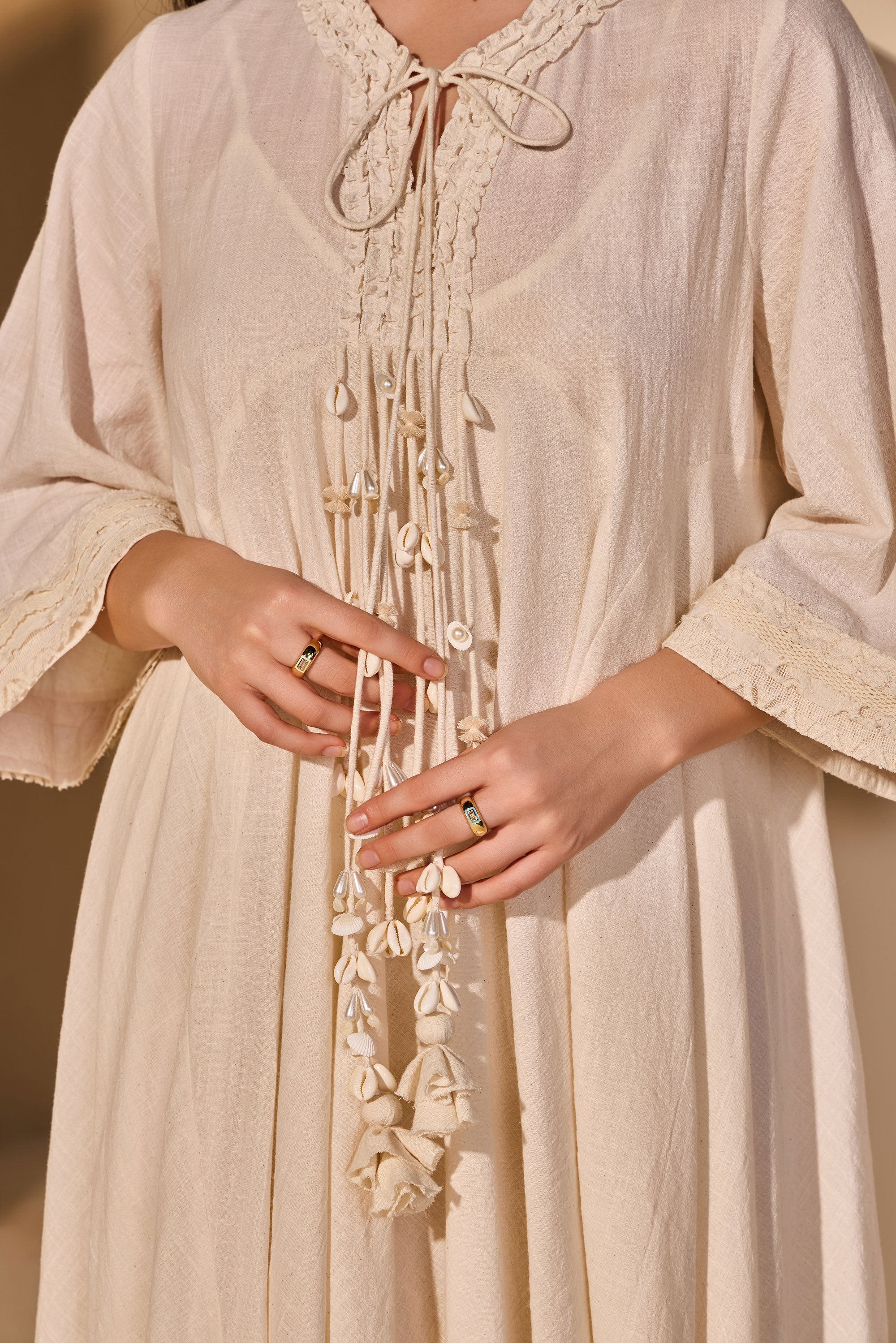 Nawal Cotton Slub Jalabiya