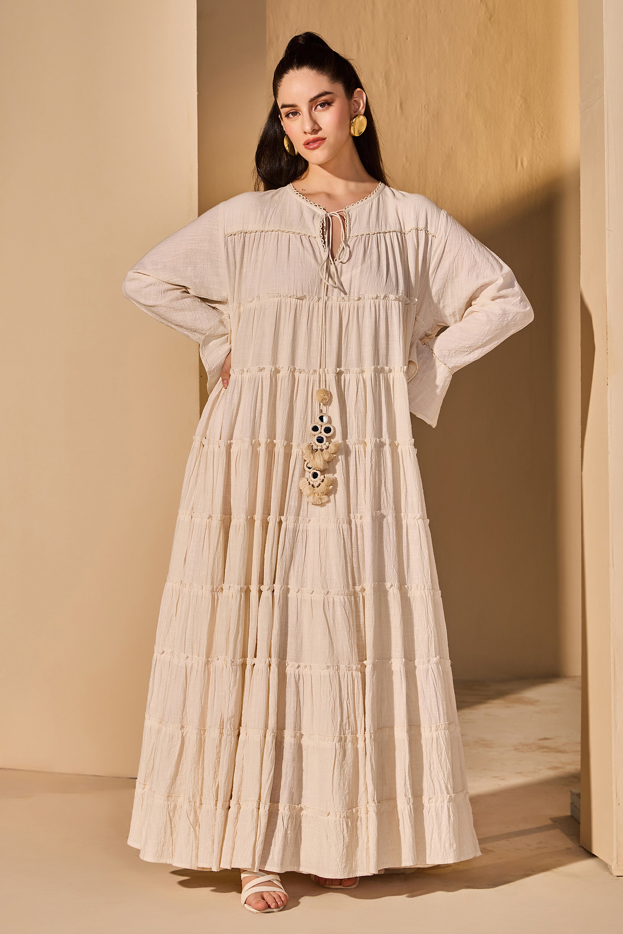 Lunaira Cotton Slub Jalabiya