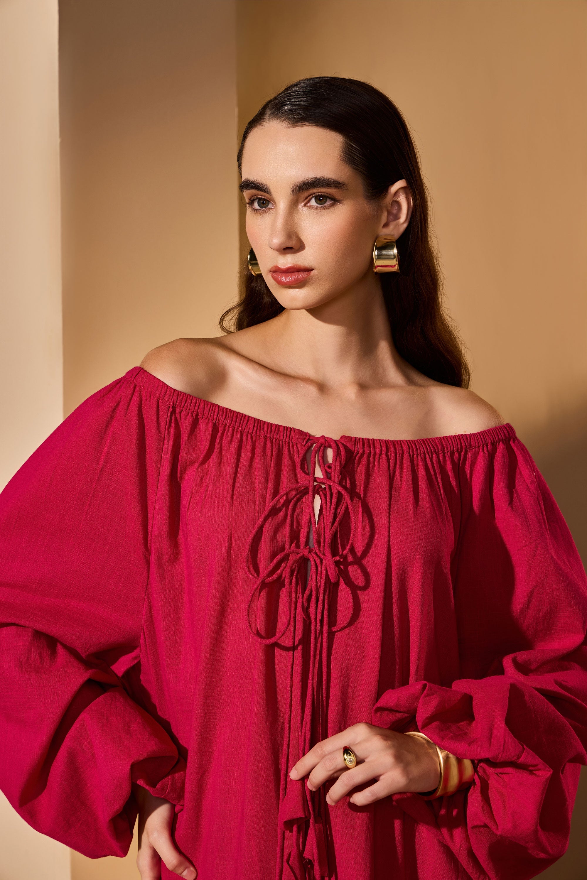 Yusra Cotton Slub Jalabiya