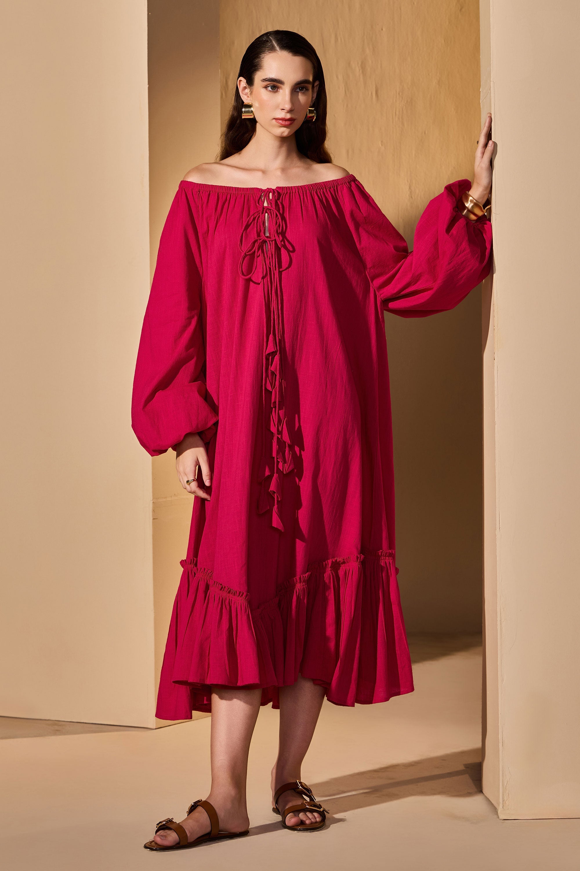 Yusra Cotton Slub Jalabiya