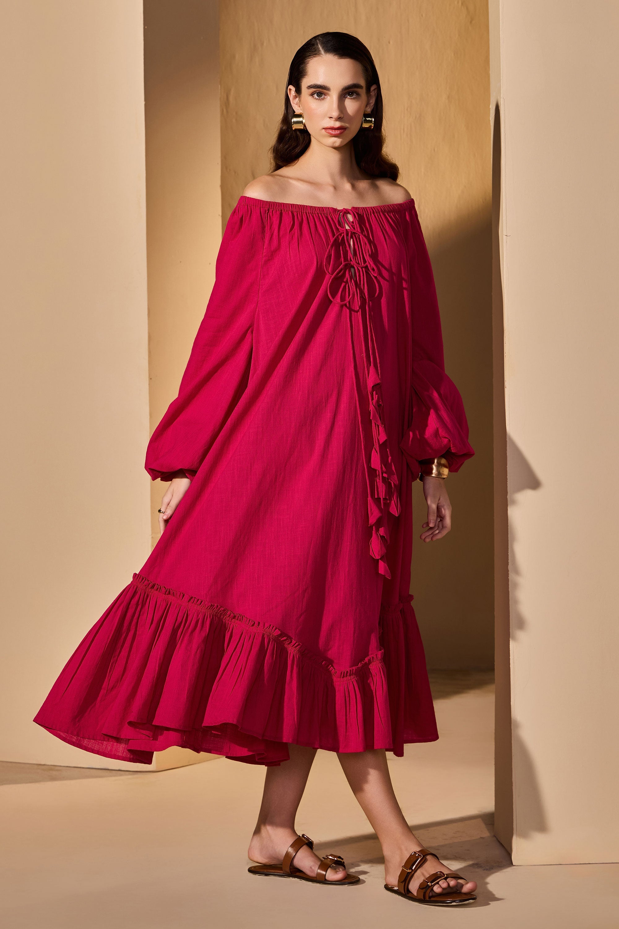 Yusra Cotton Slub Jalabiya