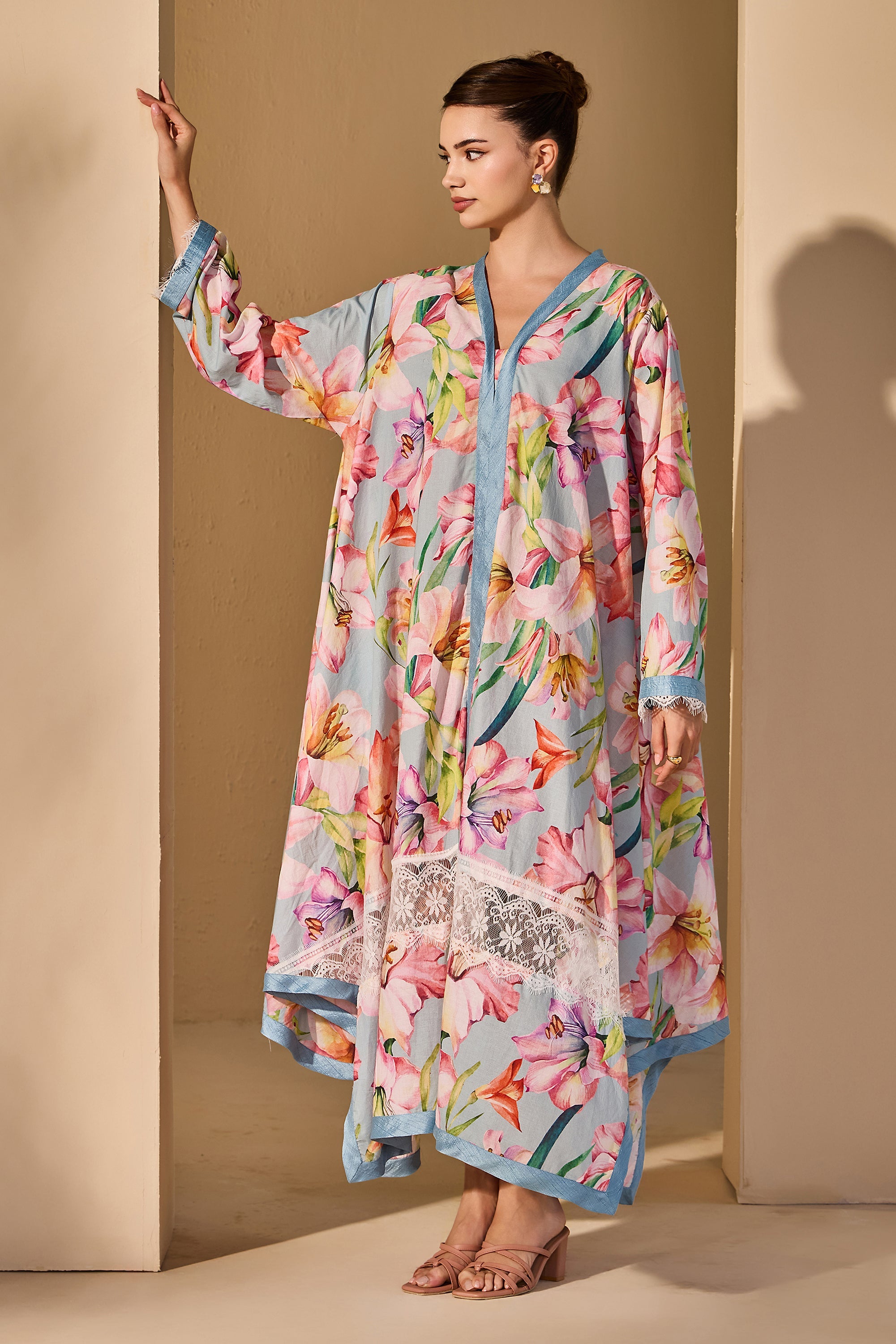 Samaira Cotton Printed Jalabiya