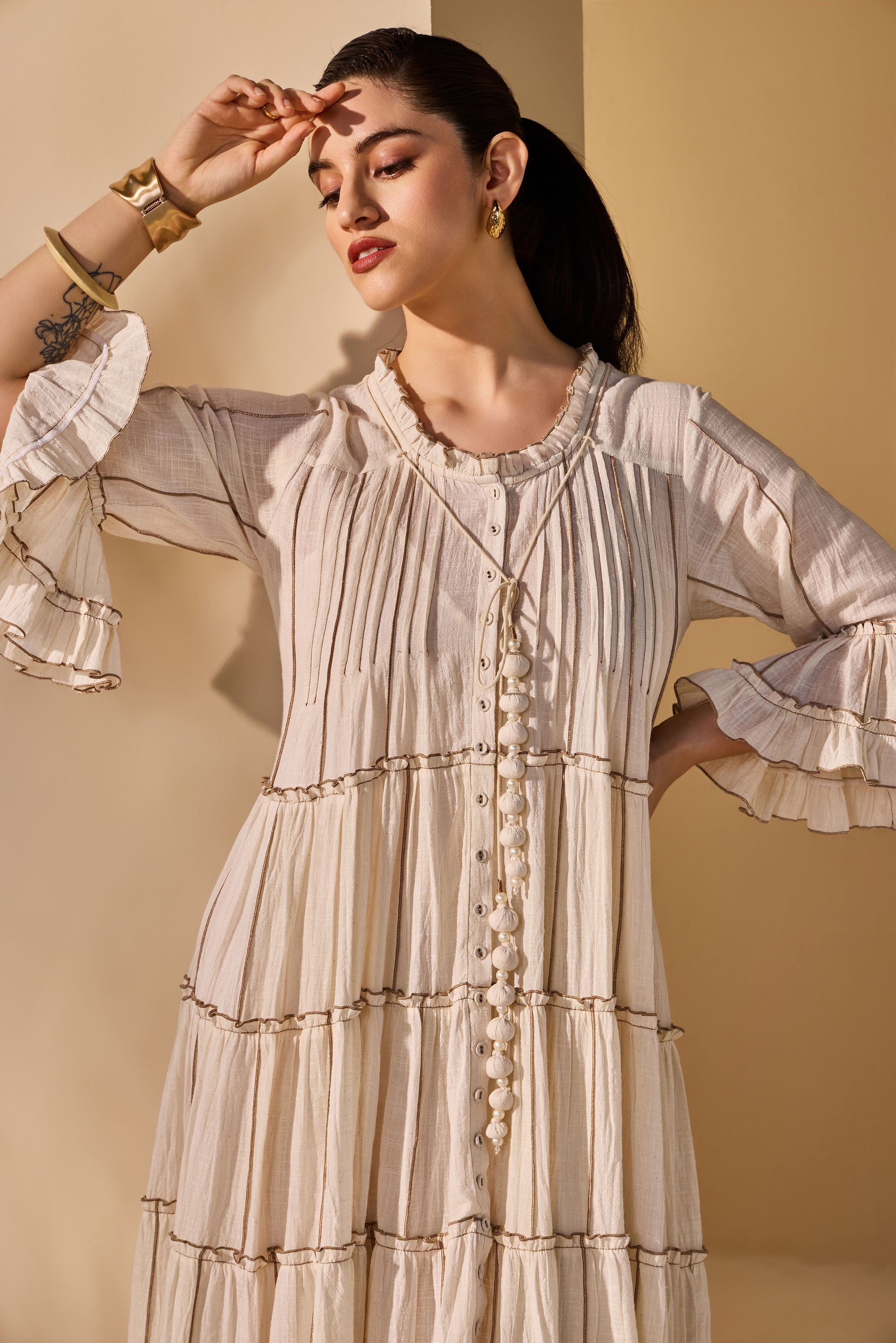 Lumaira Cotton Slub Jalabiya