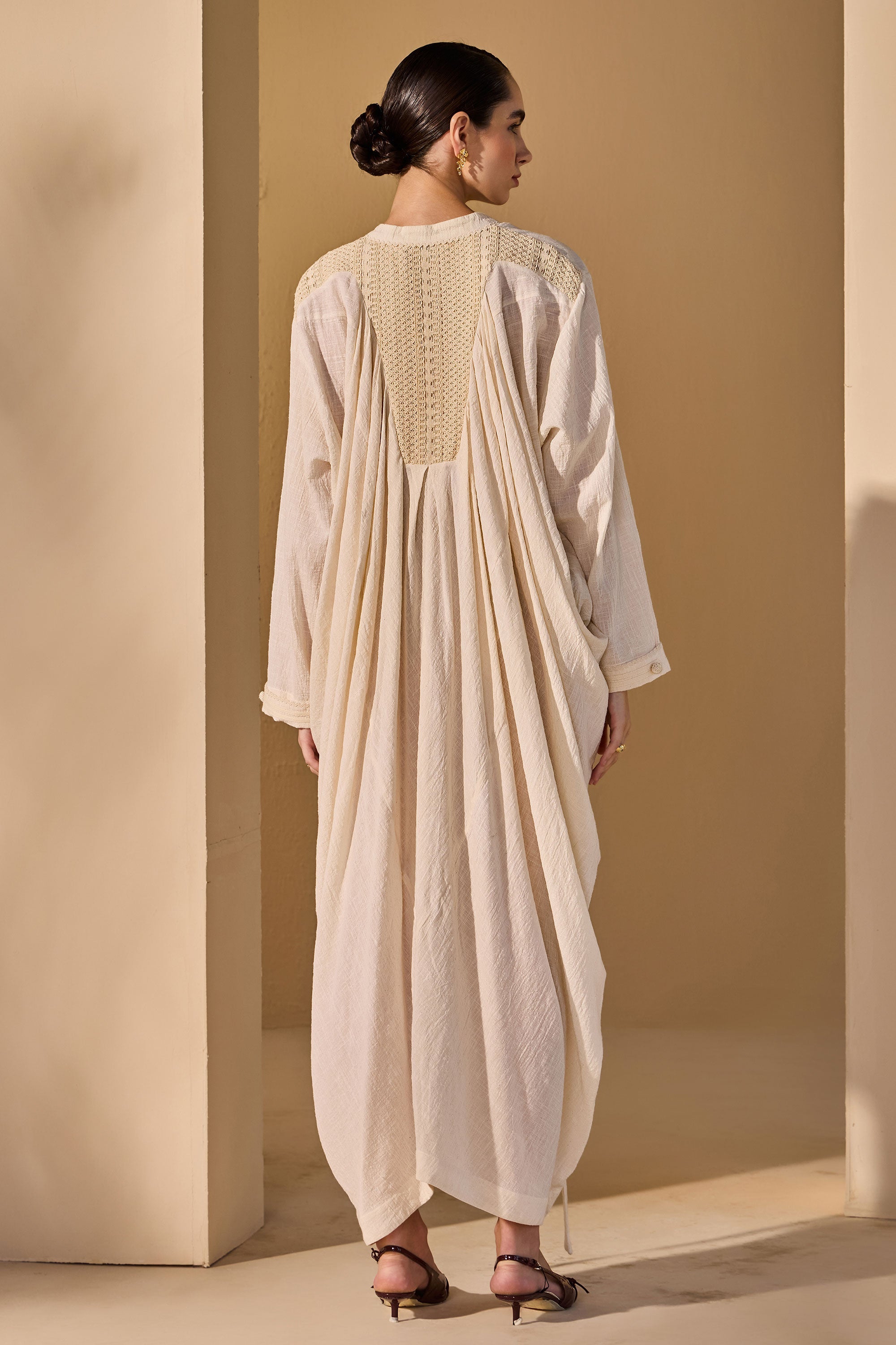 Eimaan Cotton Slub Jalabiya