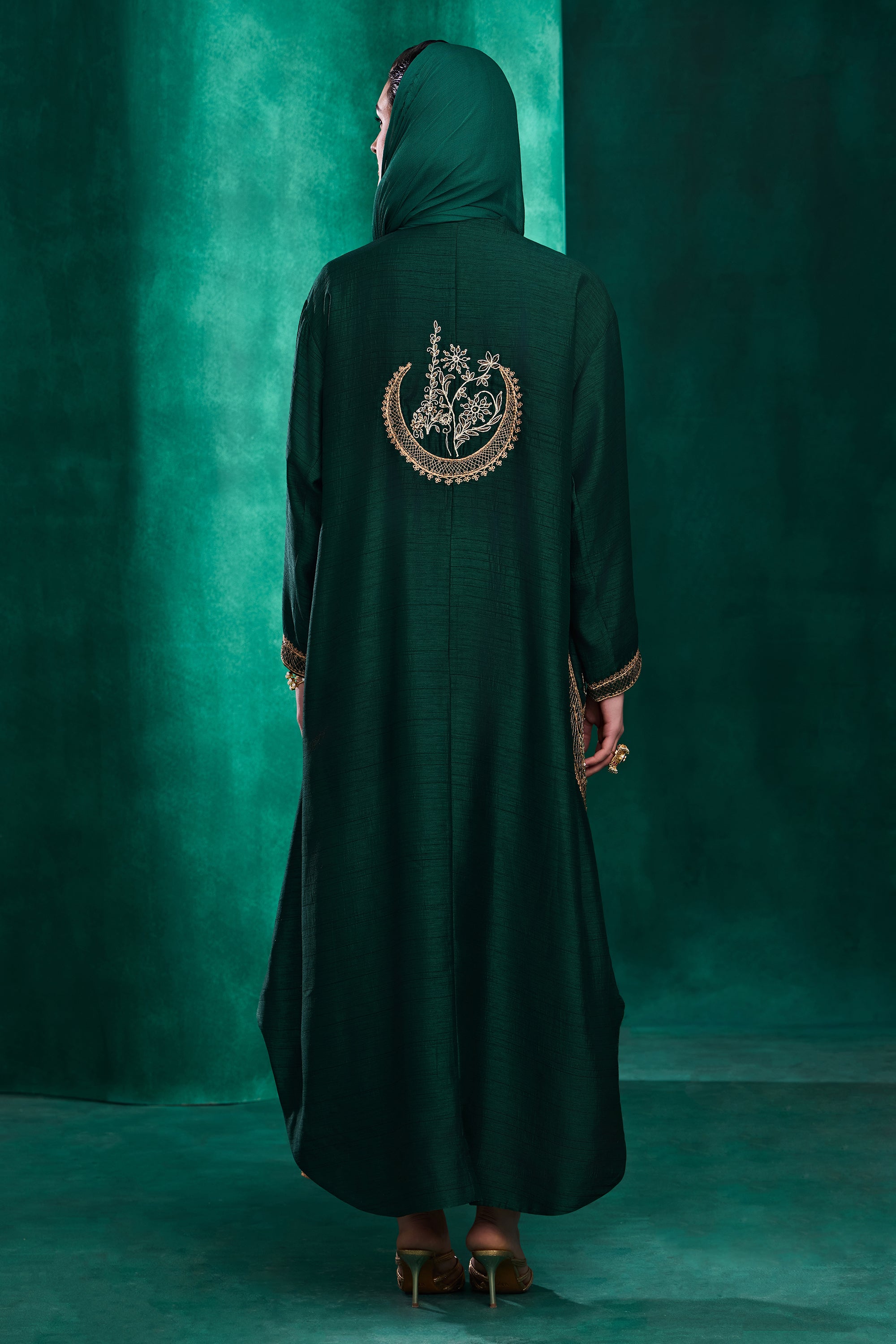 Nareen Embroidered Abaya with Embellishment