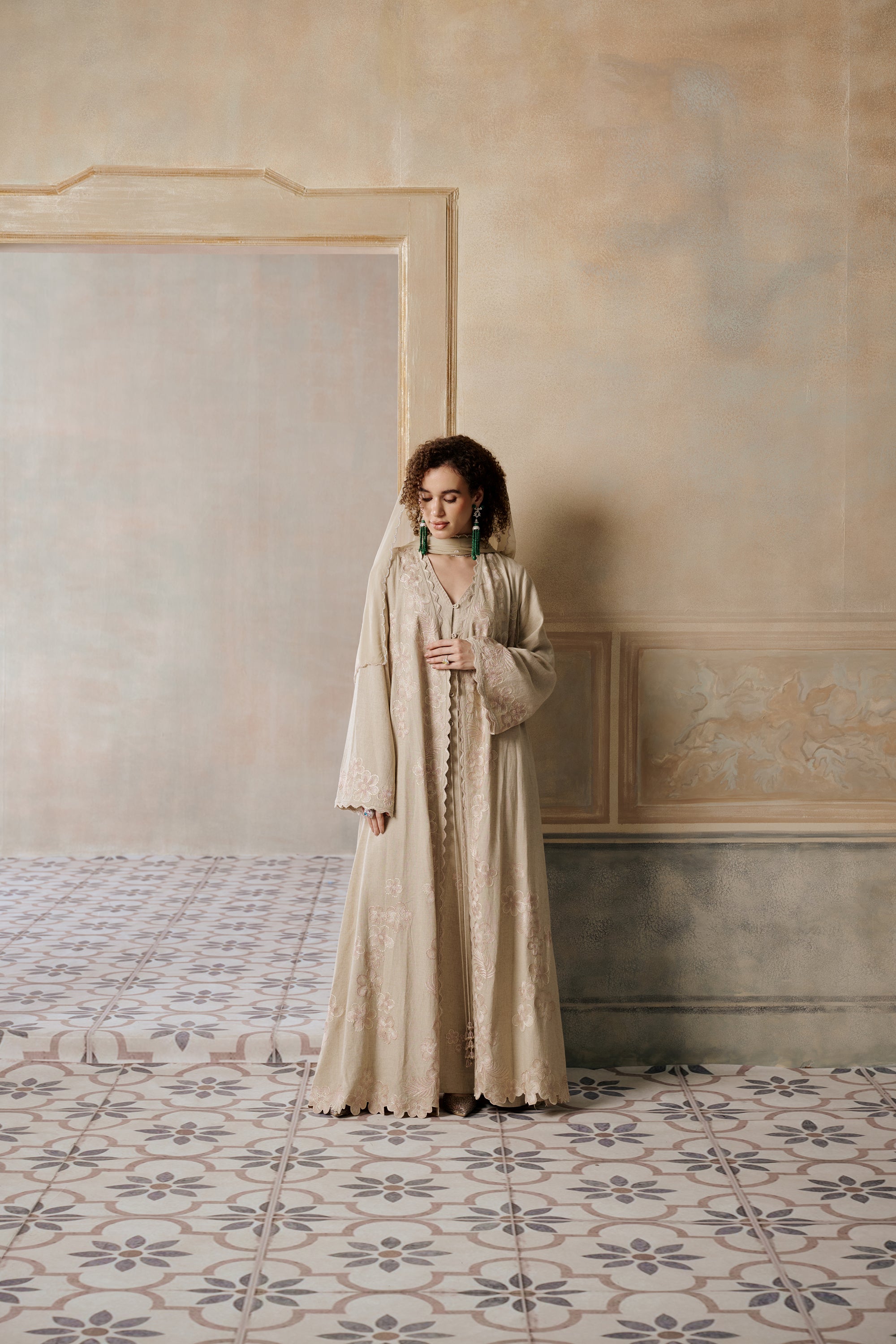 Hadeer Embroidered Abaya