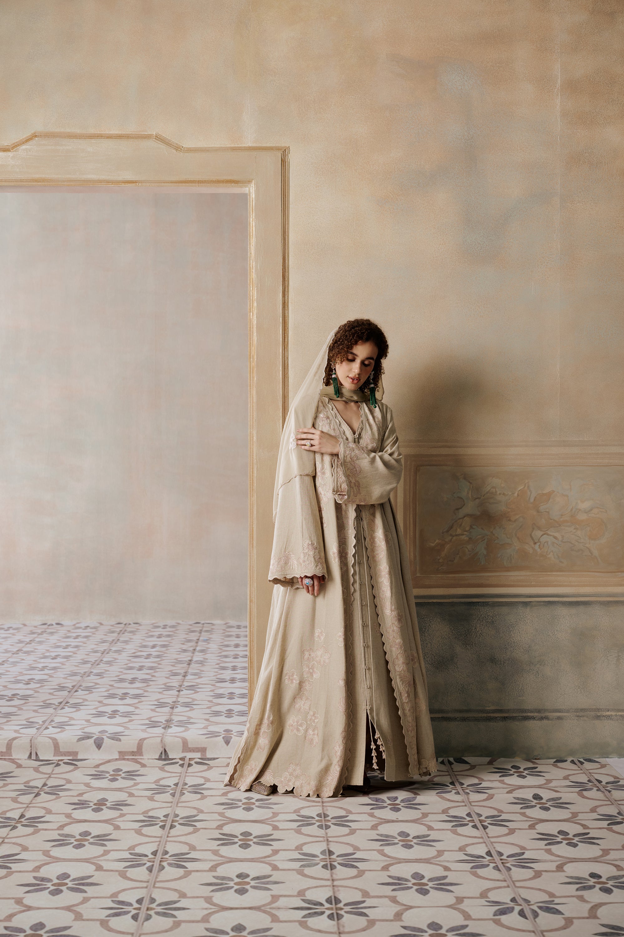 Hadeer Embroidered Abaya