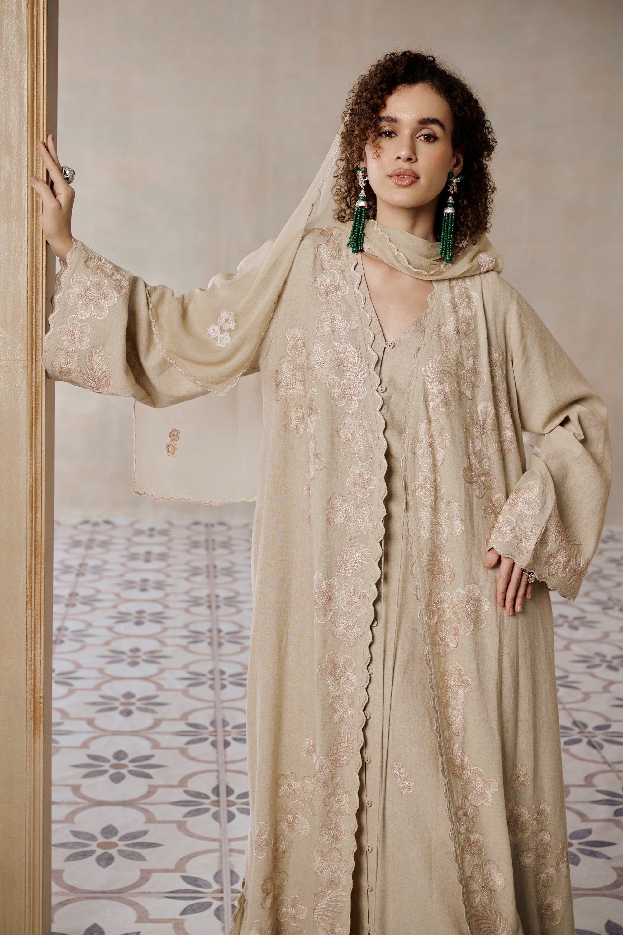 Hadeer Embroidered Abaya