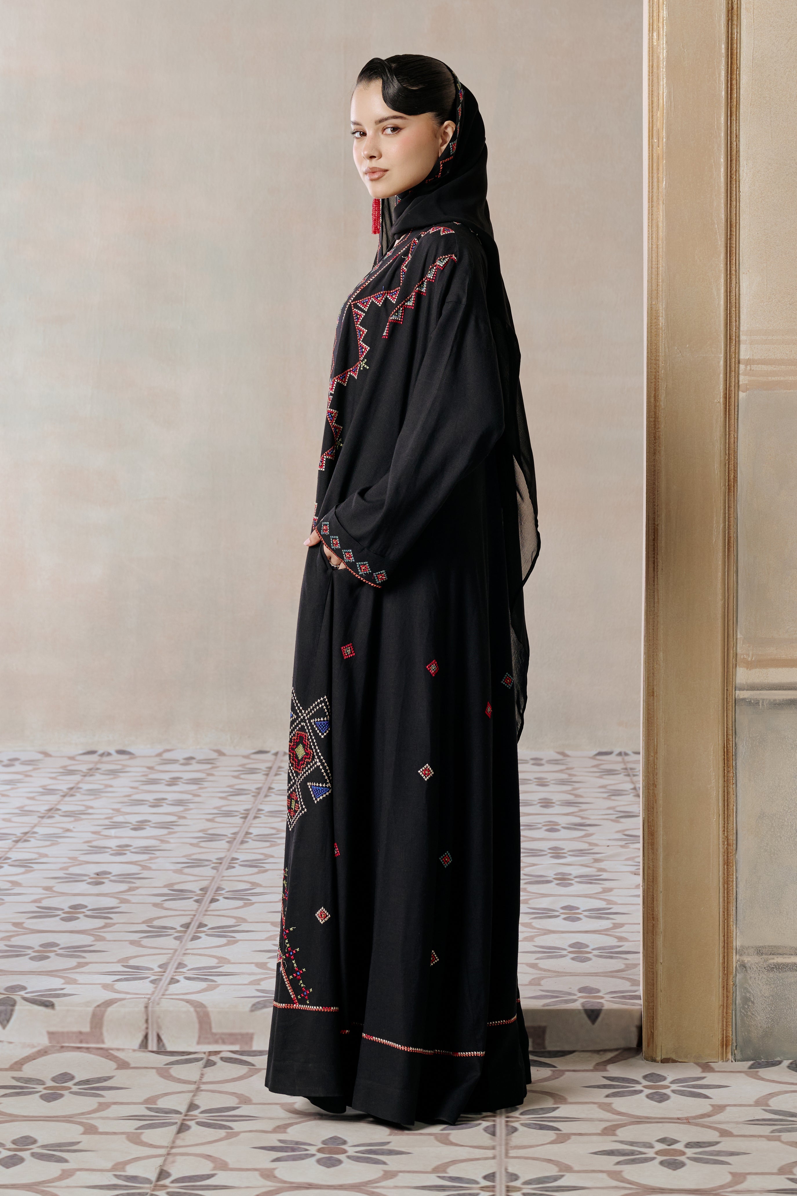 Zuhour Embroidered Abaya