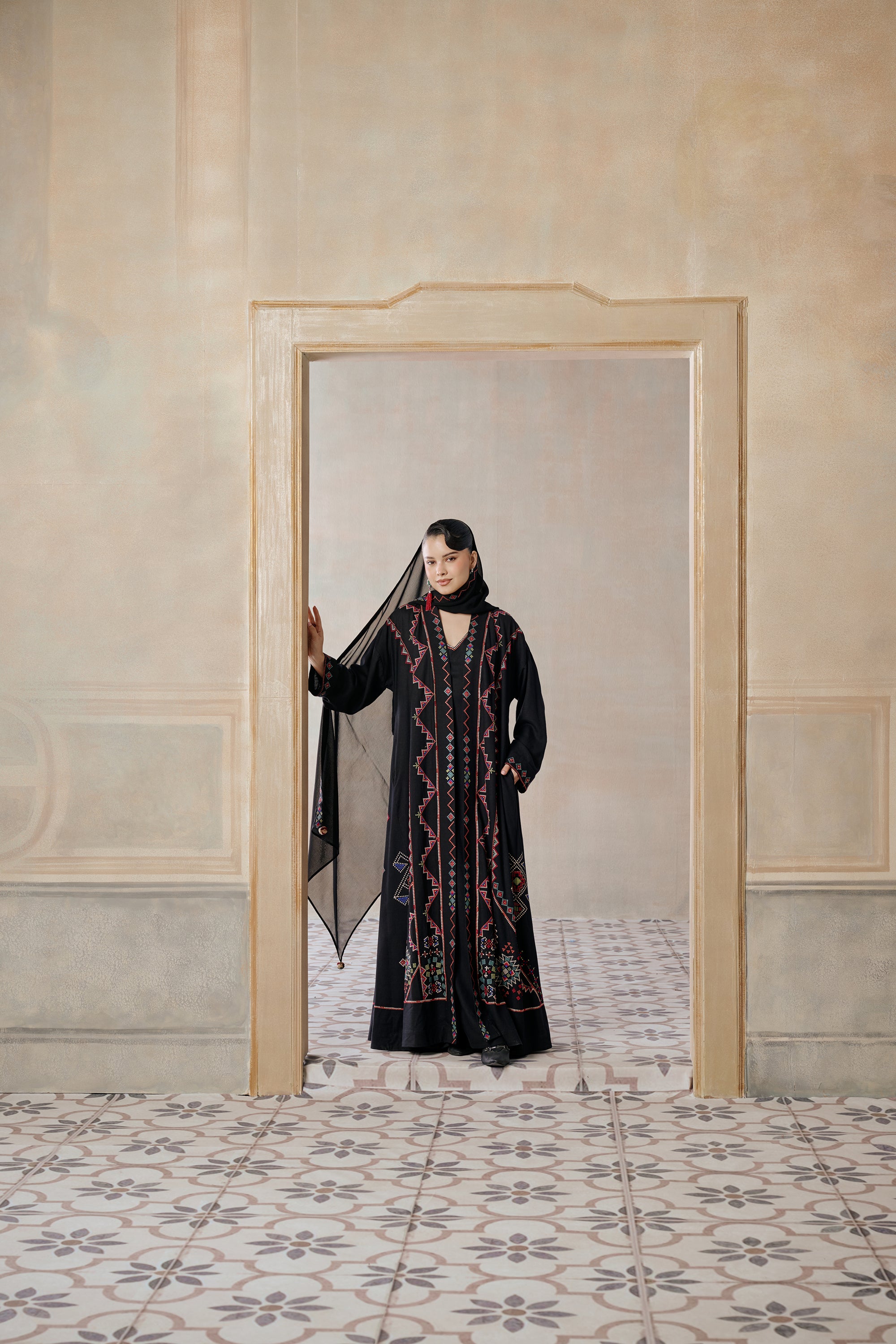 Zuhour Embroidered Abaya