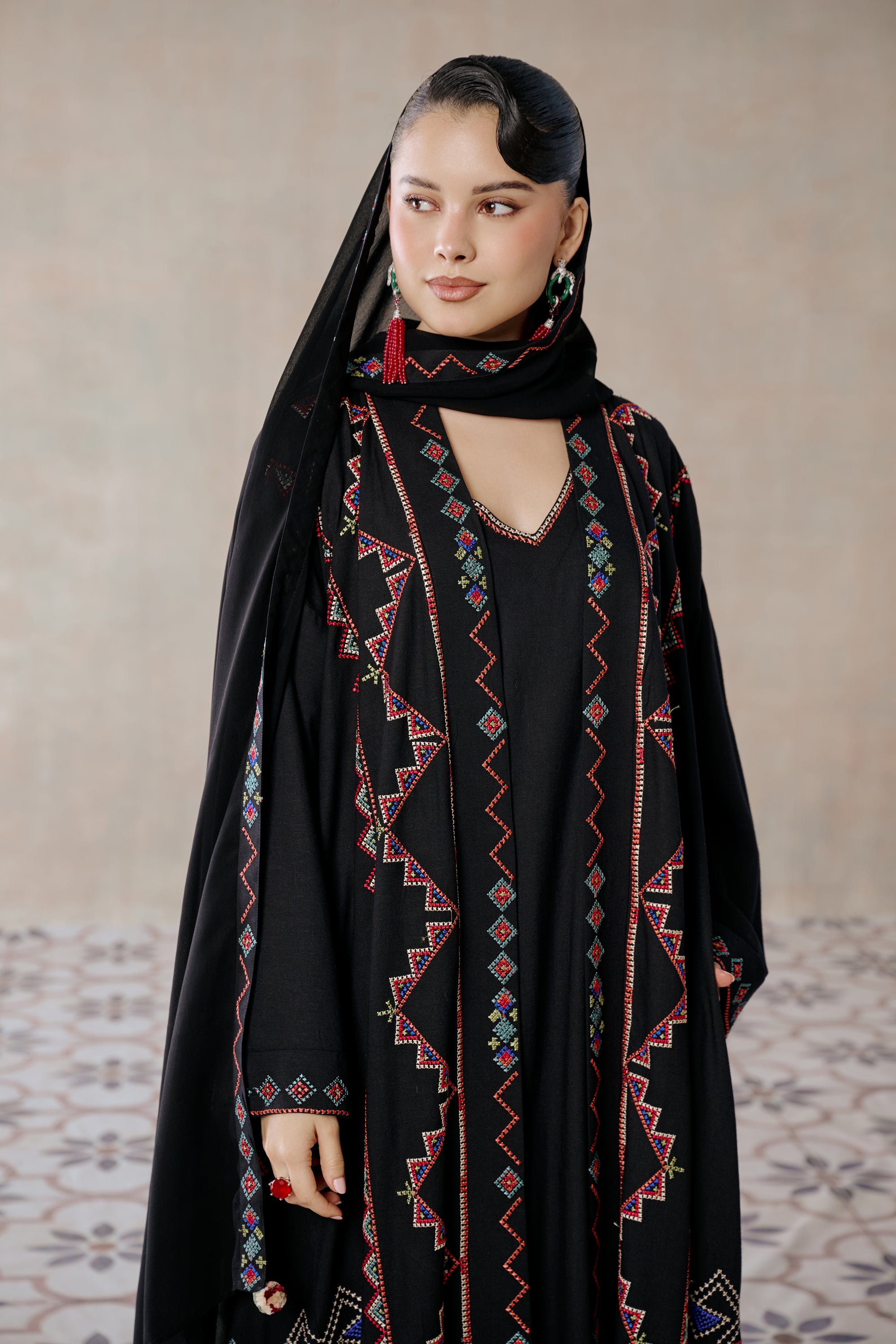 Zuhour Embroidered Abaya