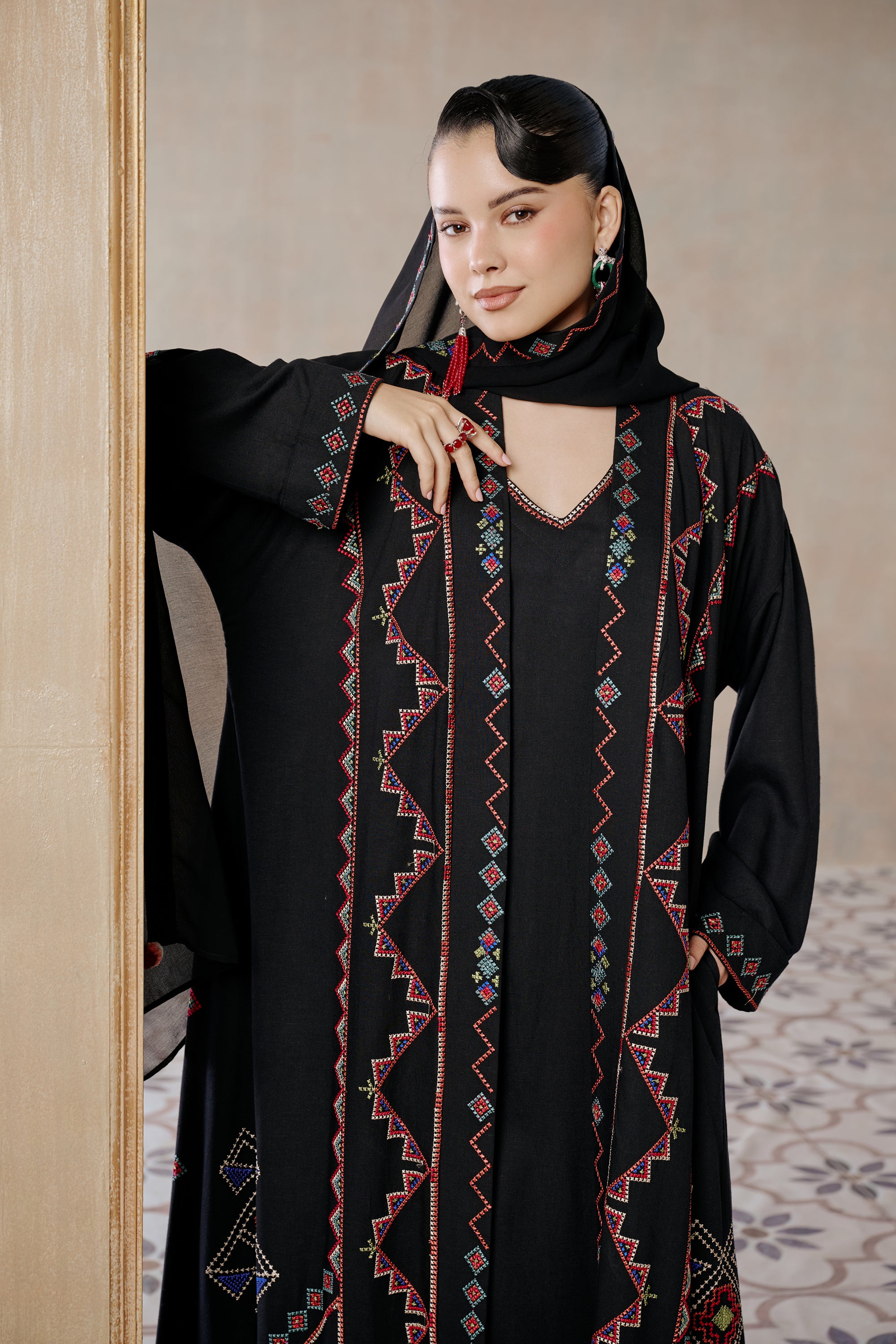 Zuhour Embroidered Abaya