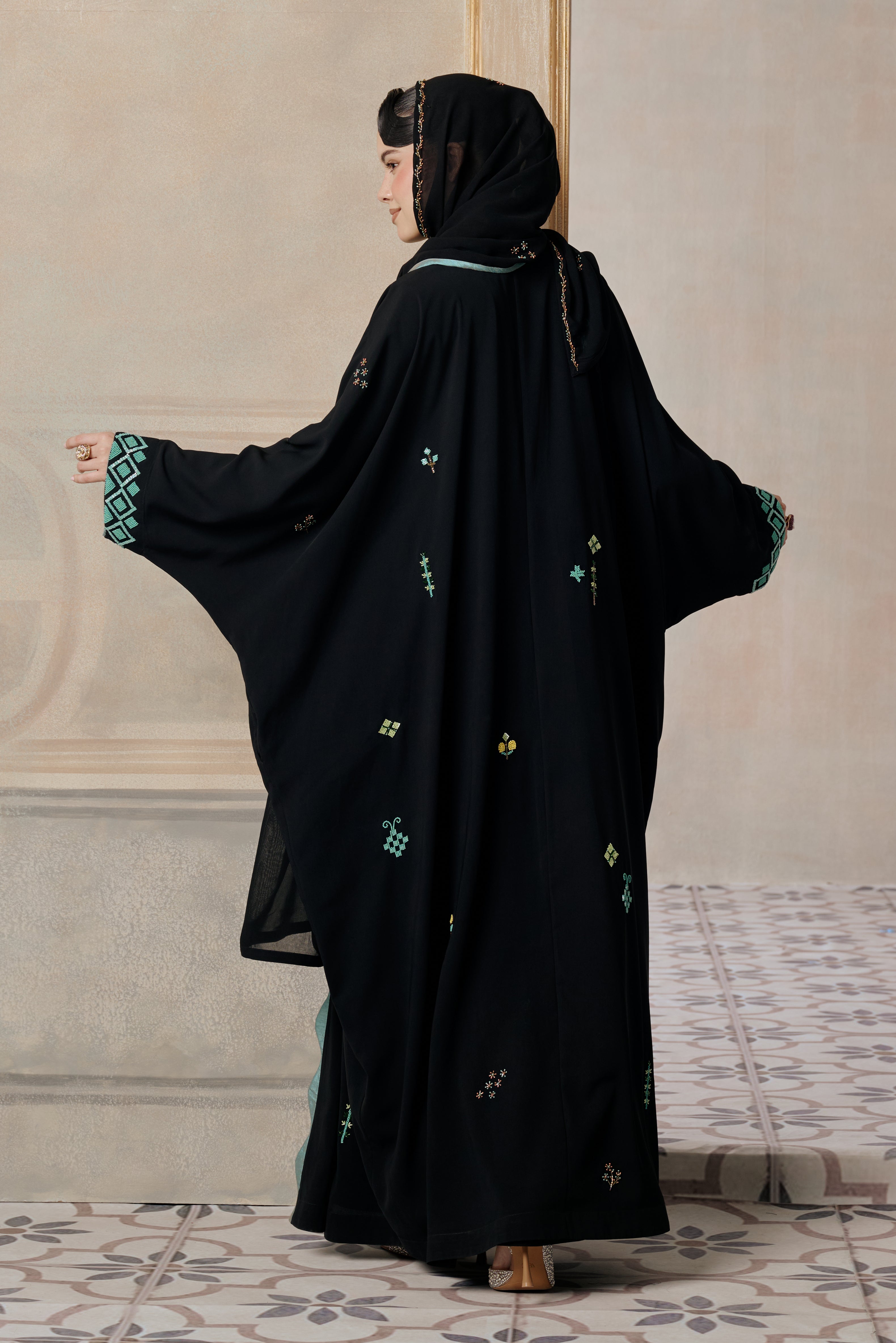 Hasanat Embellished Abaya