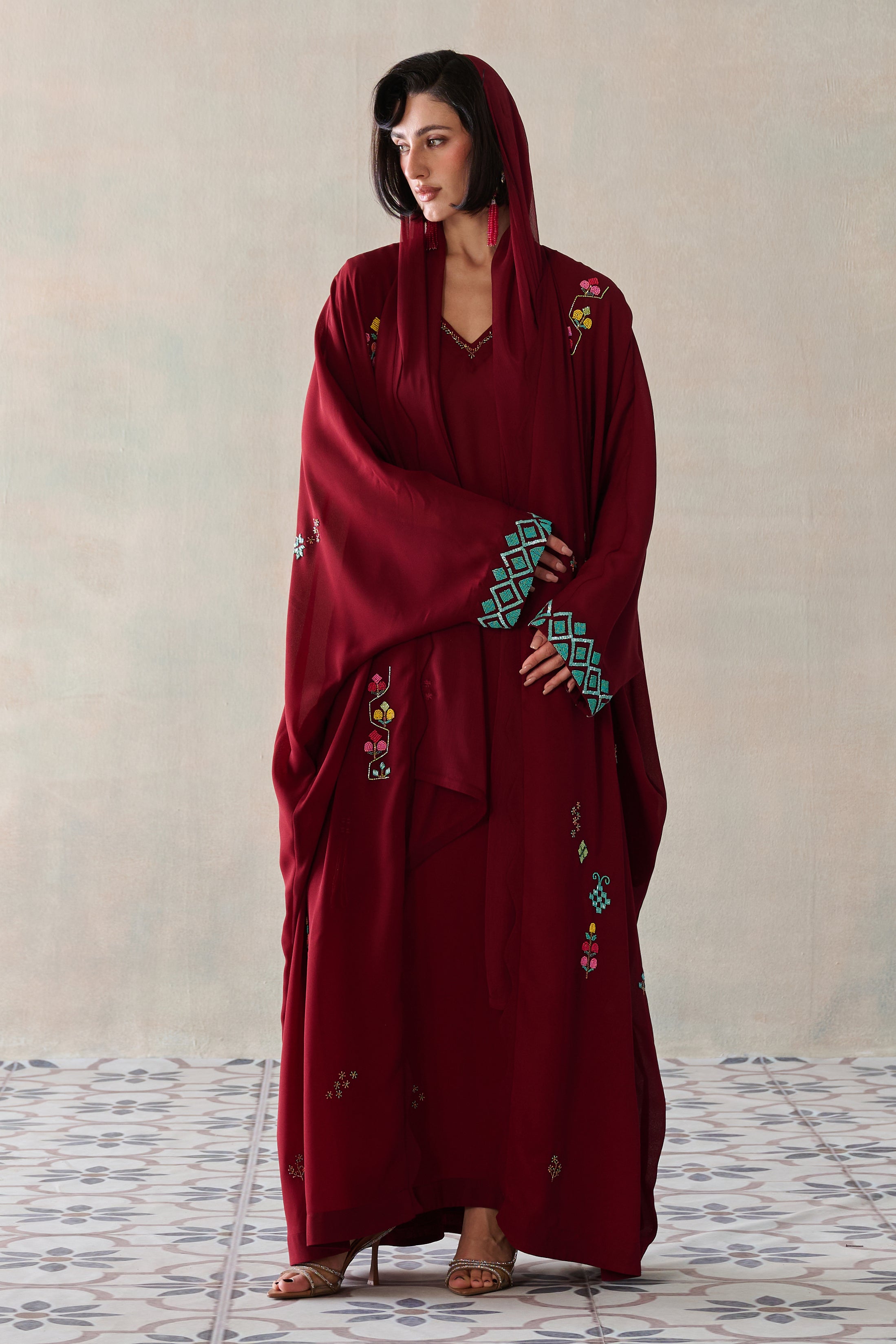 Hareer Embellished Abaya