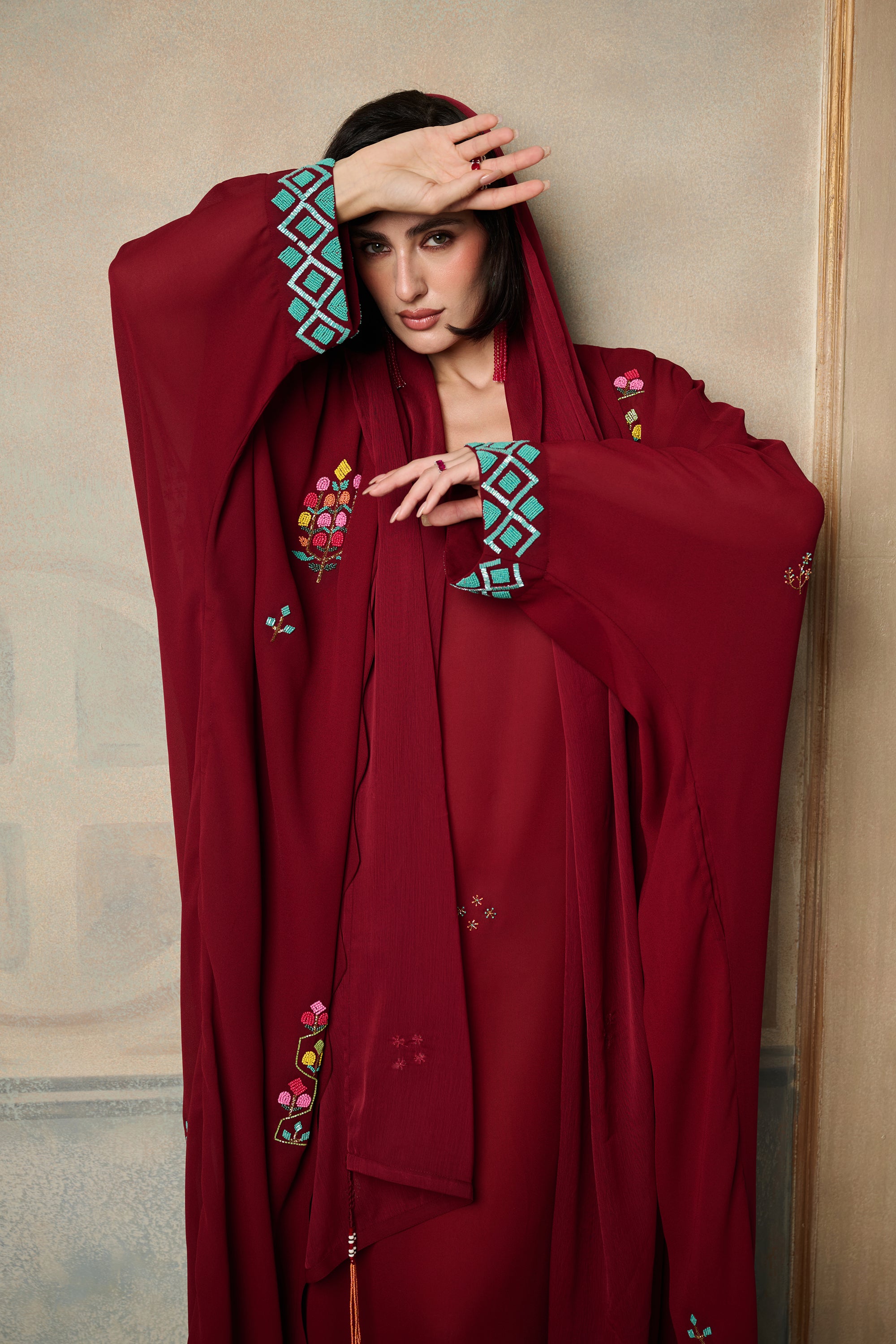 Hareer Embellished Abaya