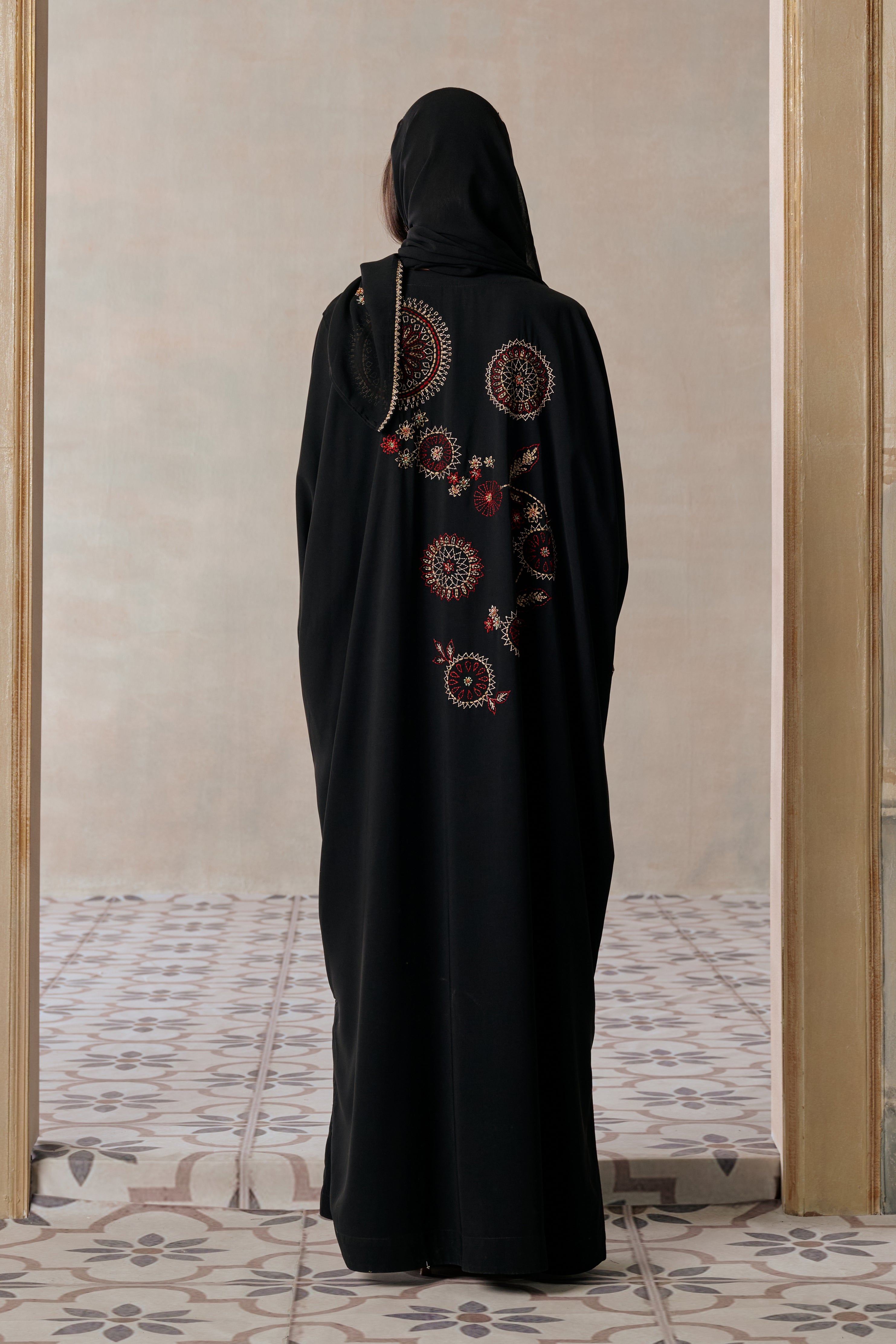 Intisar Embroidered Abaya with Embellishment