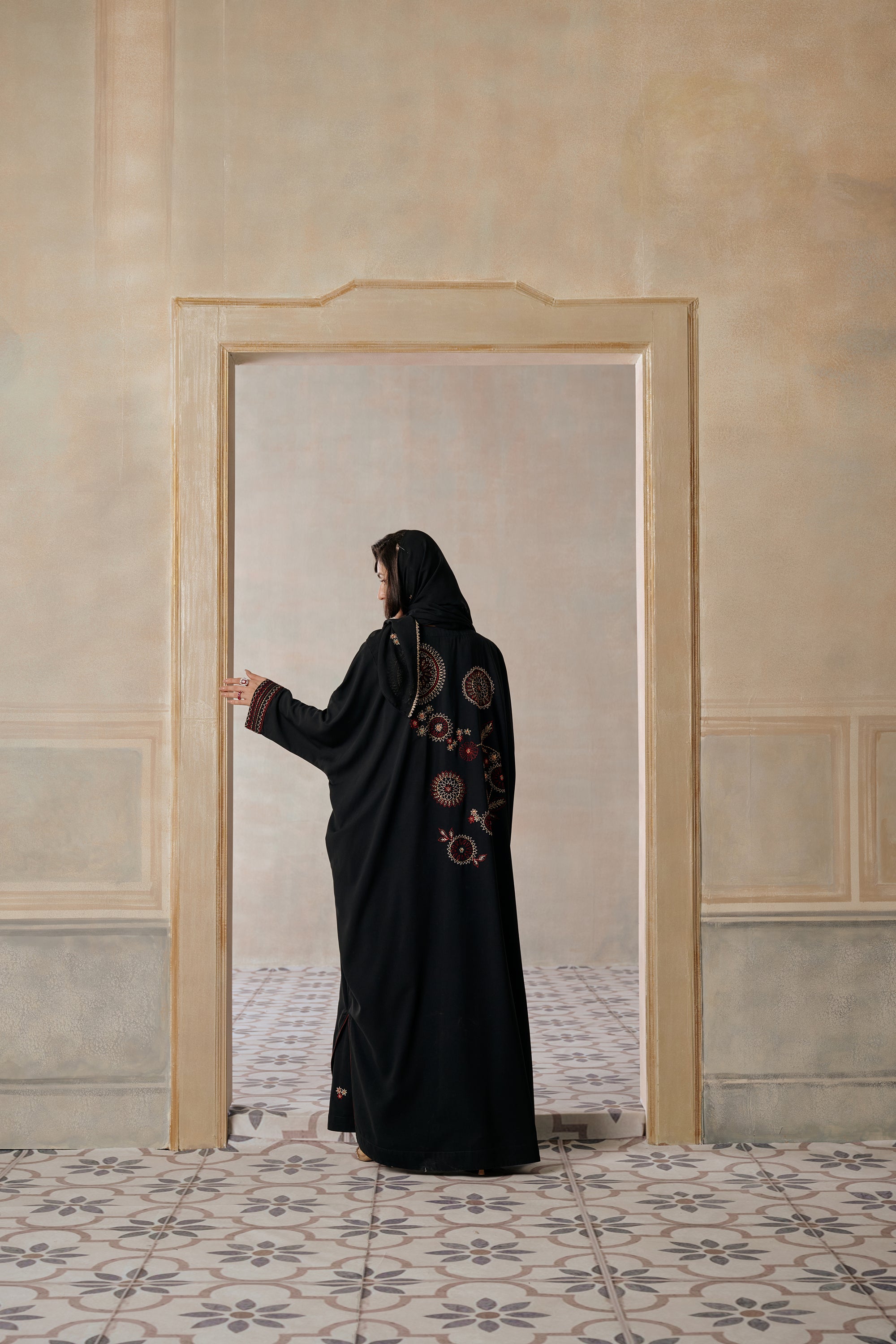 Intisar Embroidered Abaya with Embellishment