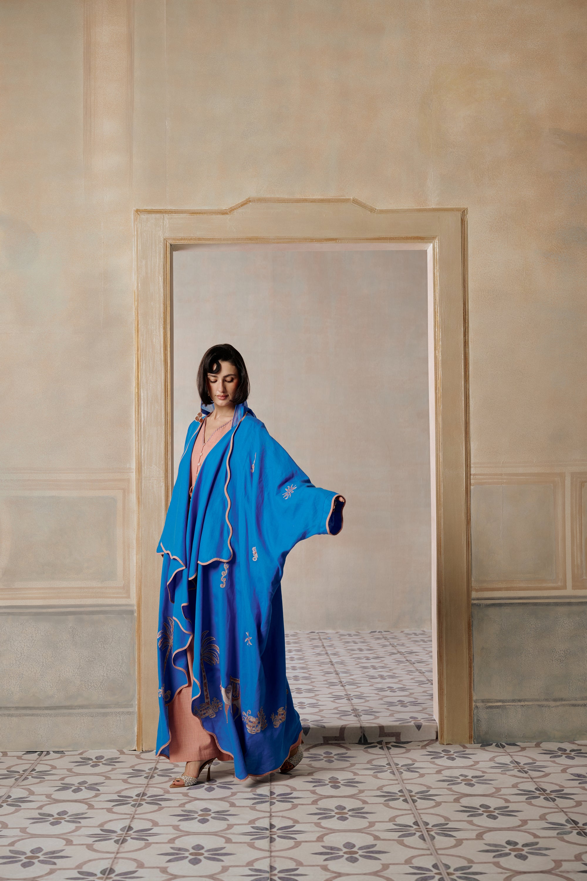 Zaad Embroidered Abaya with Embellishment