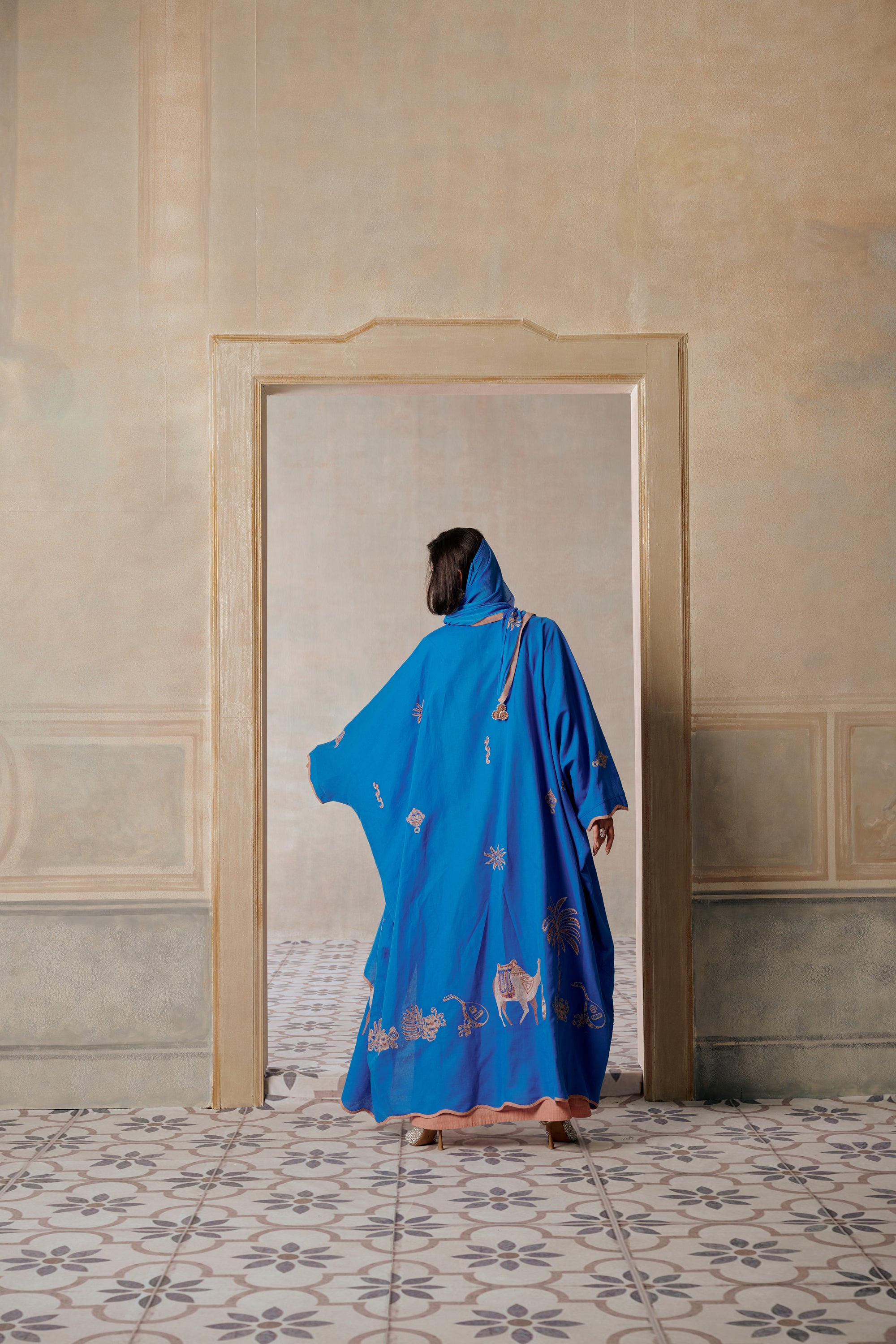 Zaad Embroidered Abaya with Embellishment