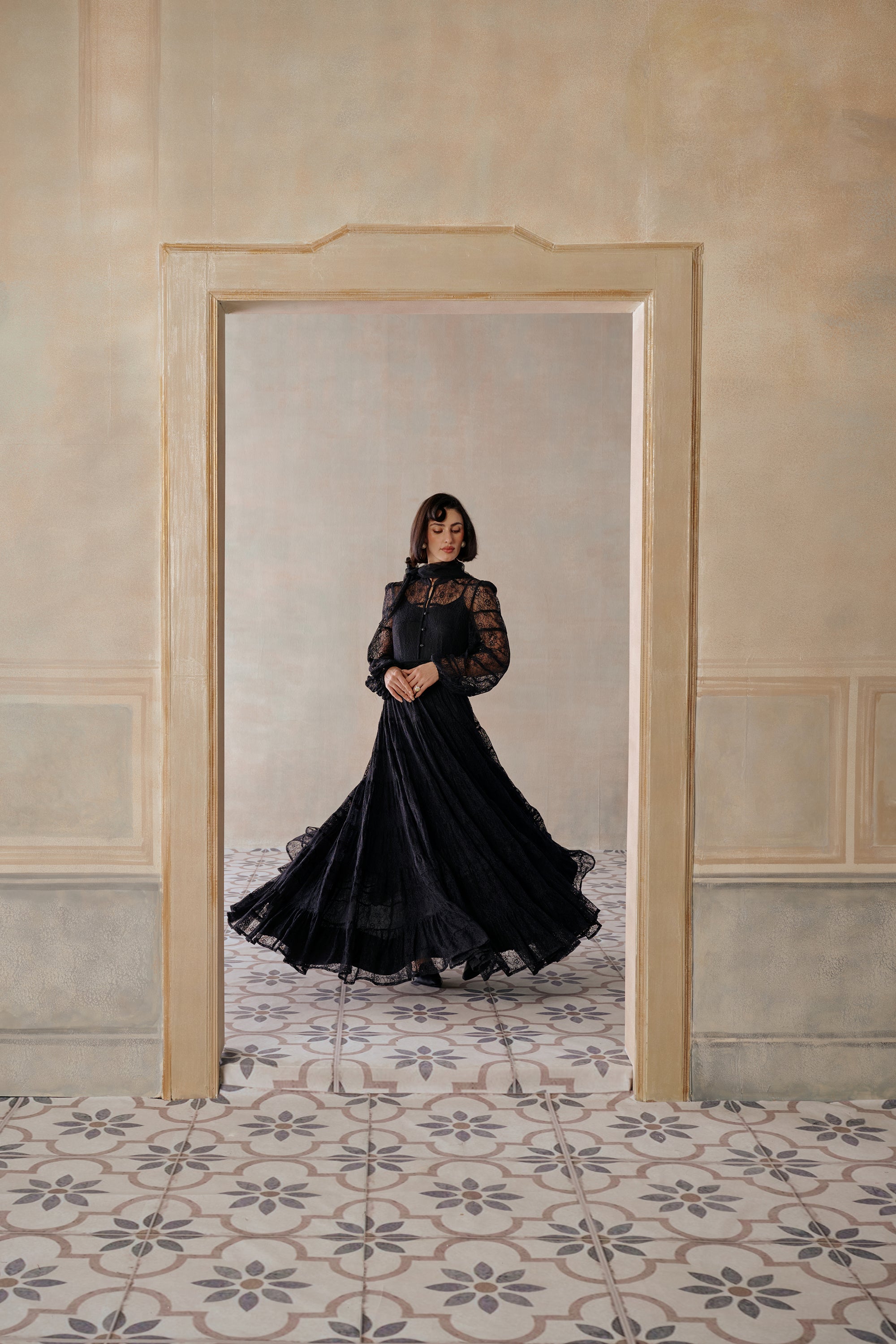 Almasa Stylish Tiered Jalabiya