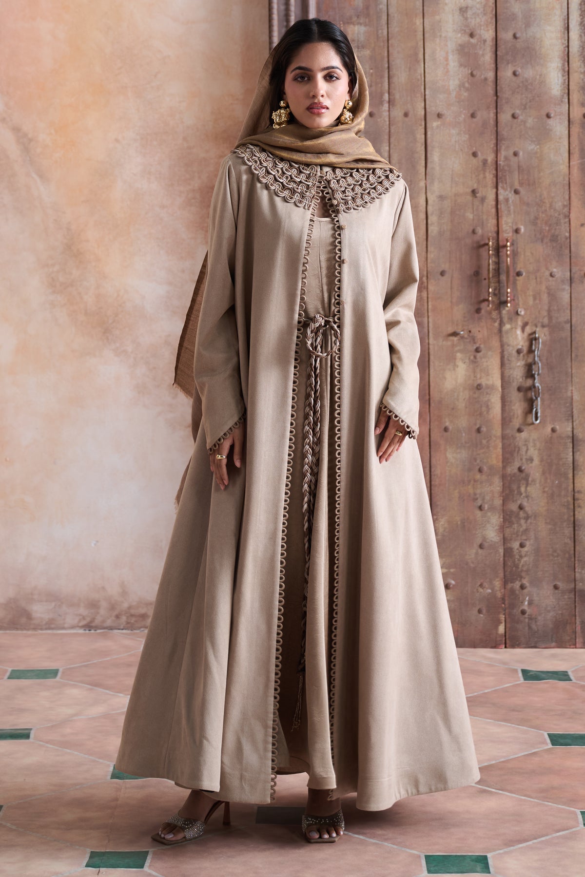 Sawsan Embellished Abaya with Hand Dori Work