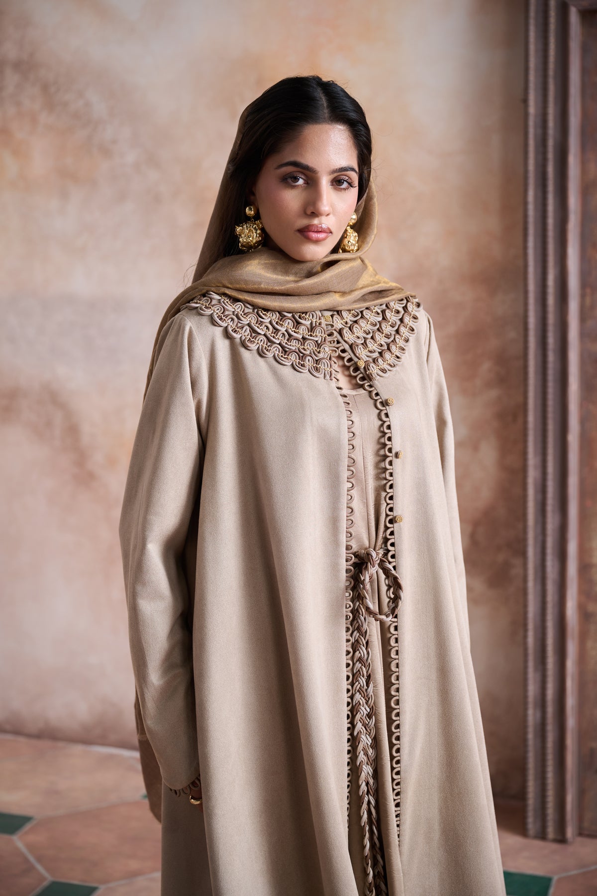Sawsan Embellished Abaya with Hand Dori Work