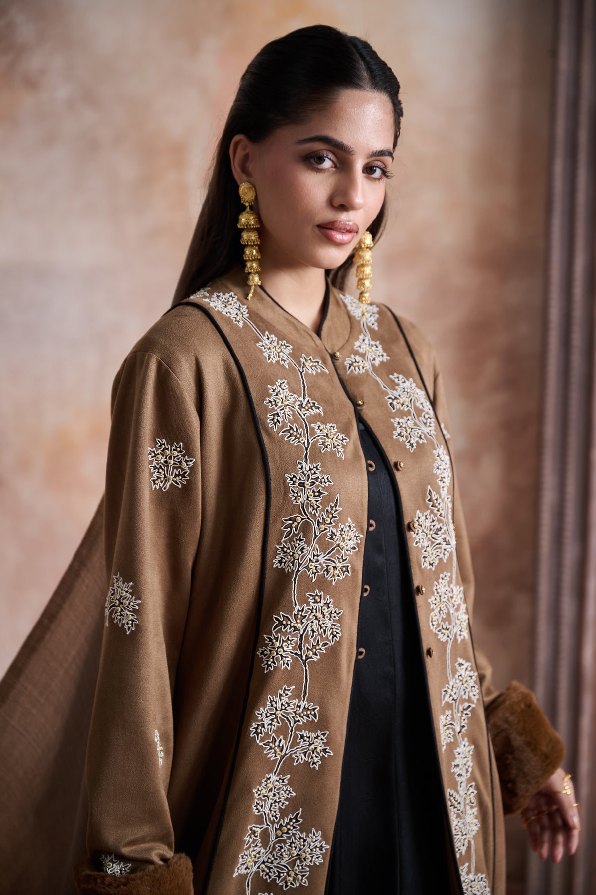 Iram Embroidered Bisht with Embellishment