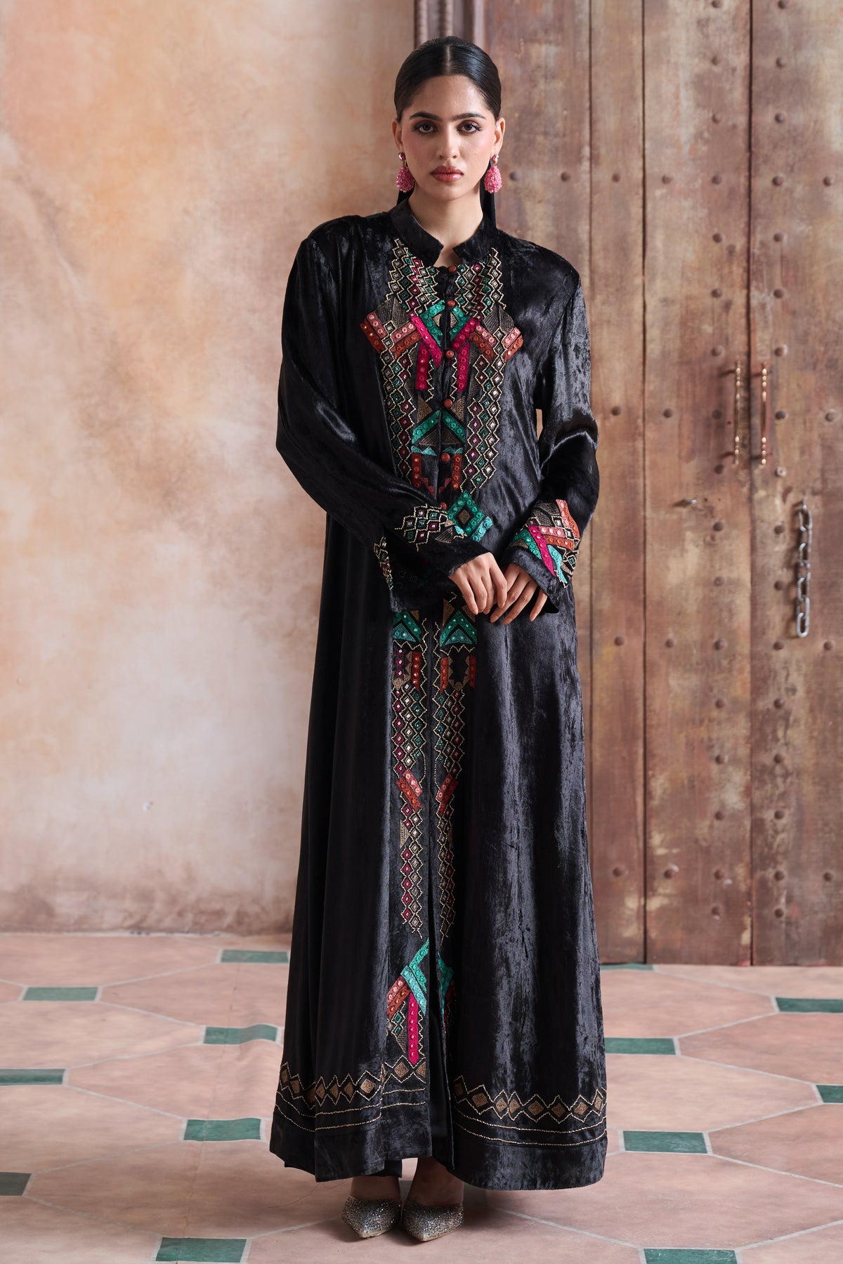 Naraiya Embroidered Bisht with Embellishment