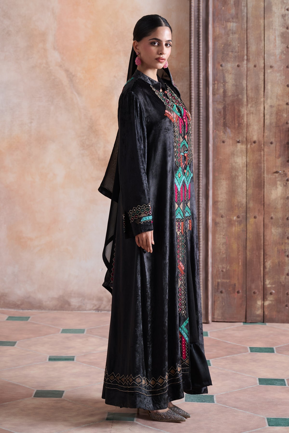 Naraiya Embroidered Bisht with Embellishment