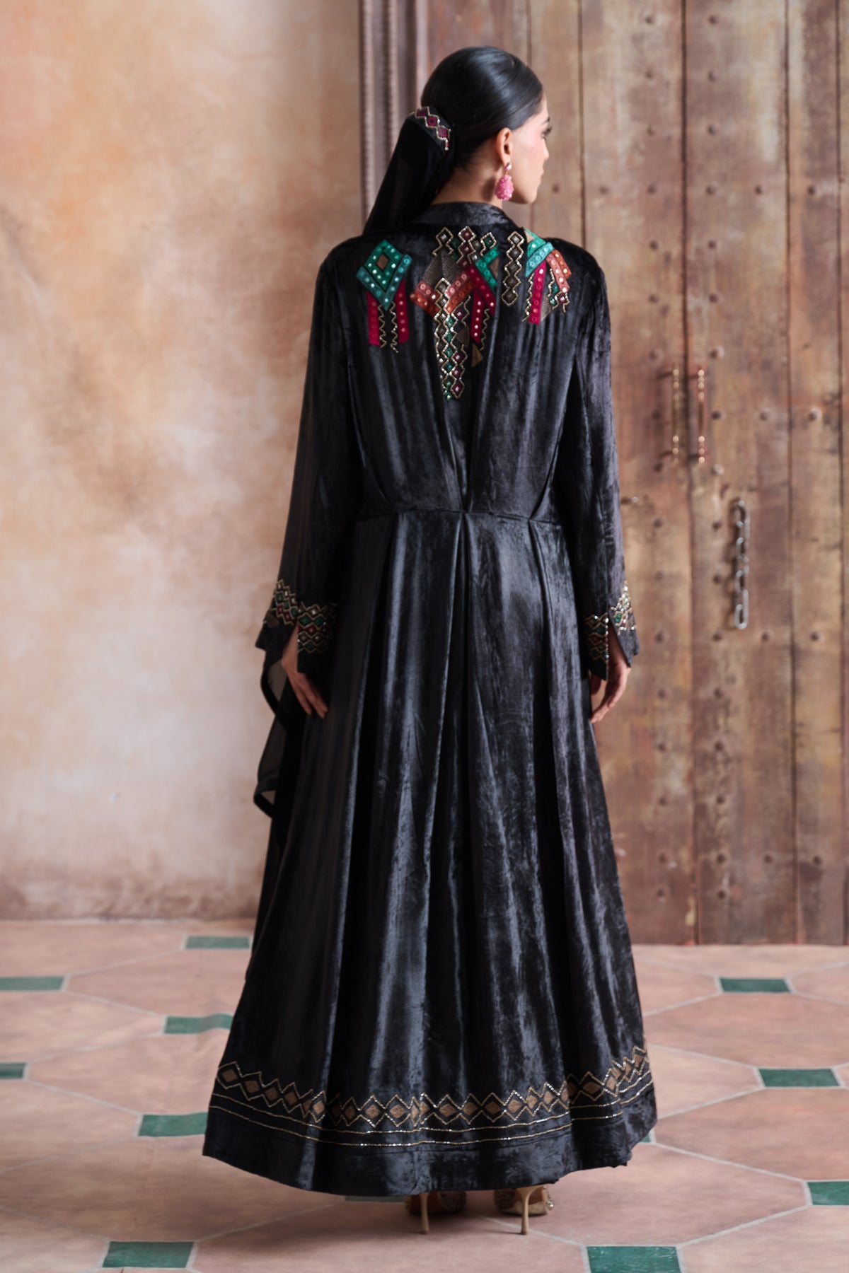 Naraiya Embroidered Bisht with Embellishment