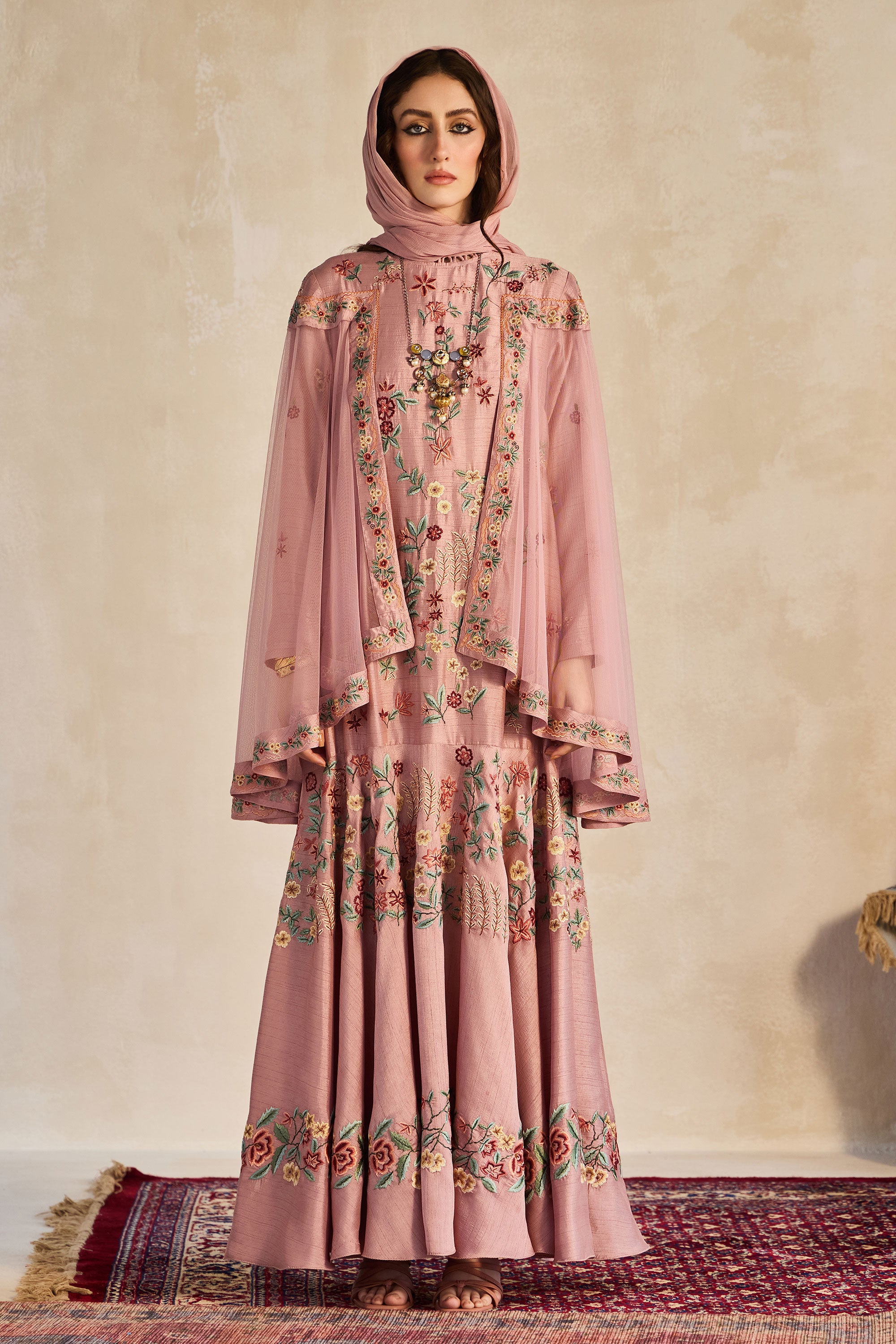 Ruwiza Embroidered Jalabiya